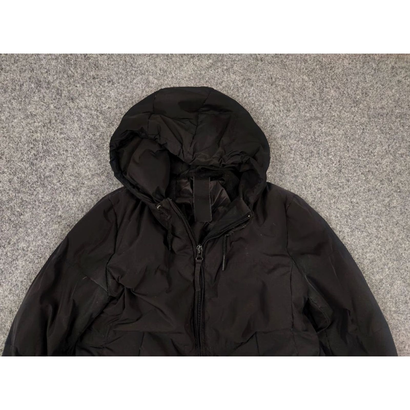 Vintage Rundholz black label Avantgarde Black long quilted down Zip Hooded jacket Women S Black Down Jacket Size S / US 4 / IT 40 - 3 Thumbnail