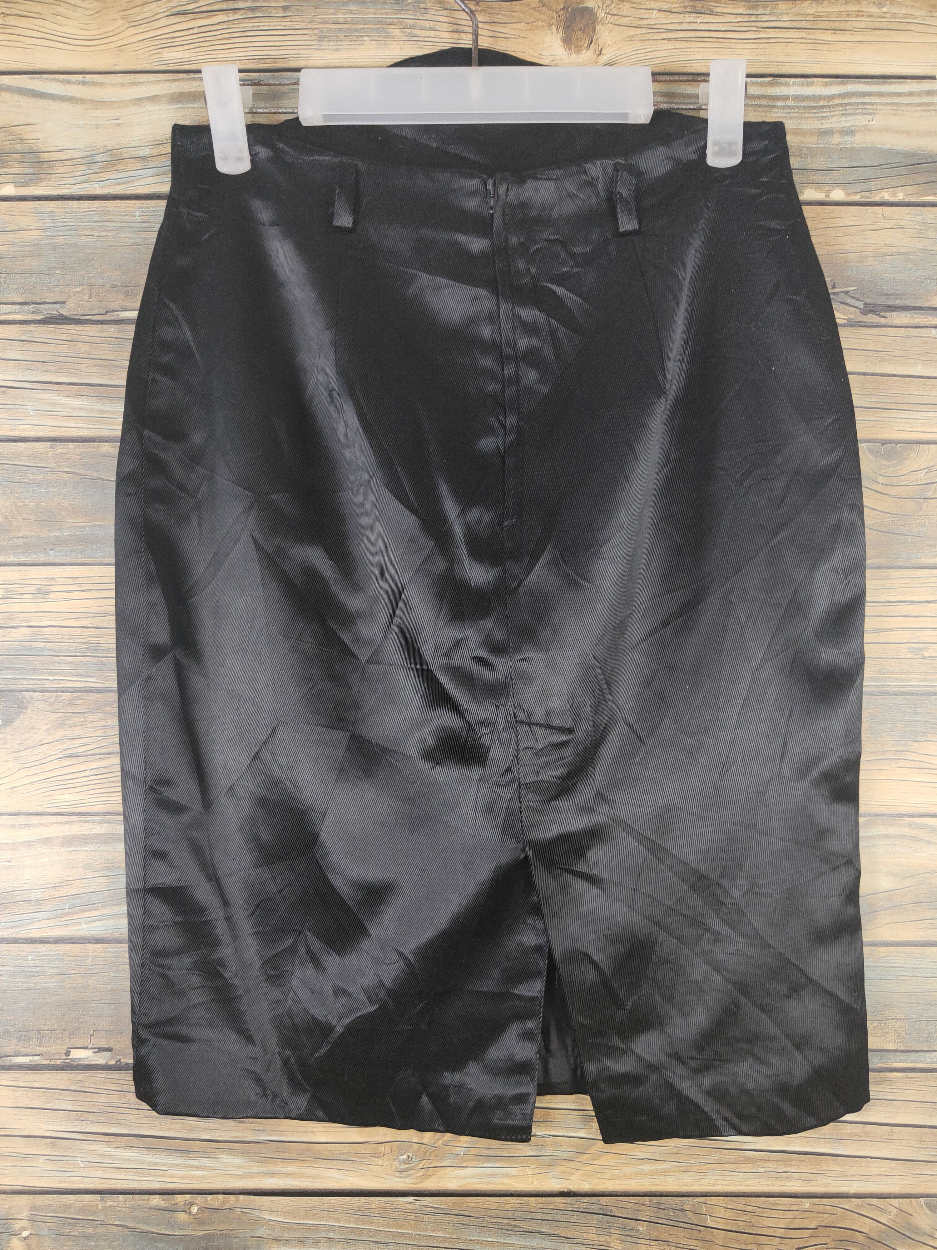 Japanese Brand × Vintage Luxury Design Amamy Black Mini Skirts Size 28" / US 6 / IT 42 - 5 Thumbnail