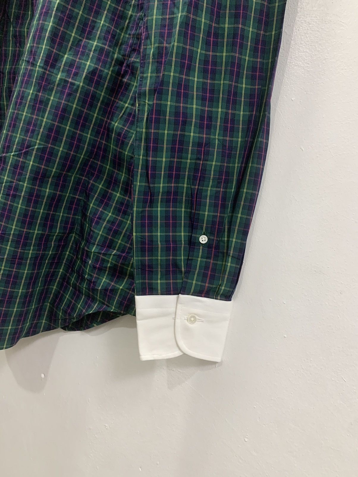 Kamakura KAMAKURA 225 LIBERTY CHECK PATTERNED - WING COLLAR L/S SHIRT Size US M / EU 48-50 / 2 - 8 Thumbnail