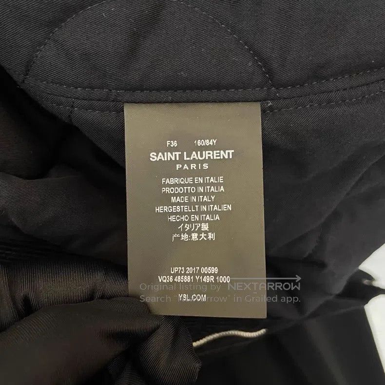 Saint Laurent Paris Saint Laurent Paris Black Corduroy Sheepskin Collar Jacket Size XS / US 0-2 / IT 36-38 - 6 Thumbnail