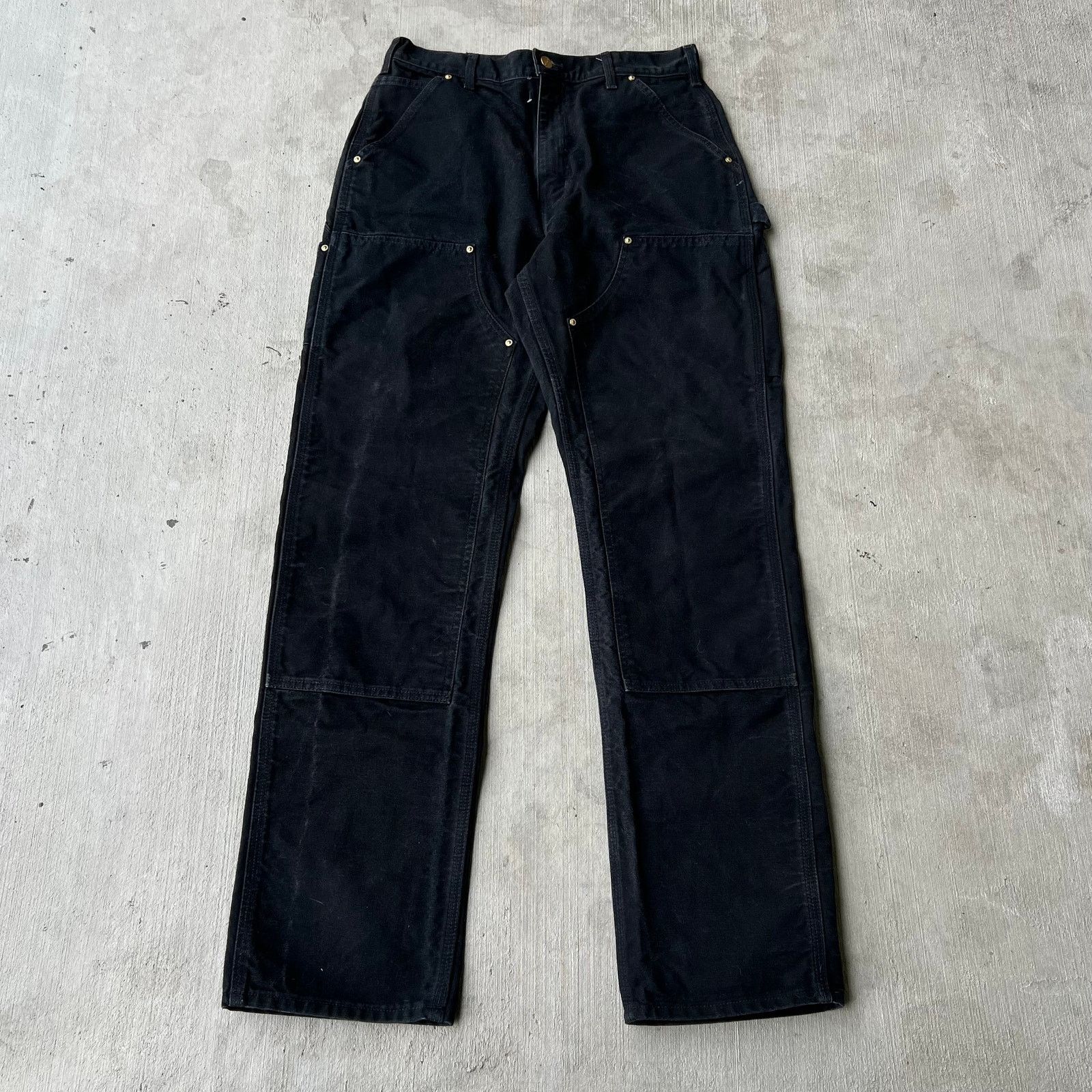Carhartt × Vintage Carhartt black double knee work wear carpenter pants Size US 29 - 1 Thumbnail