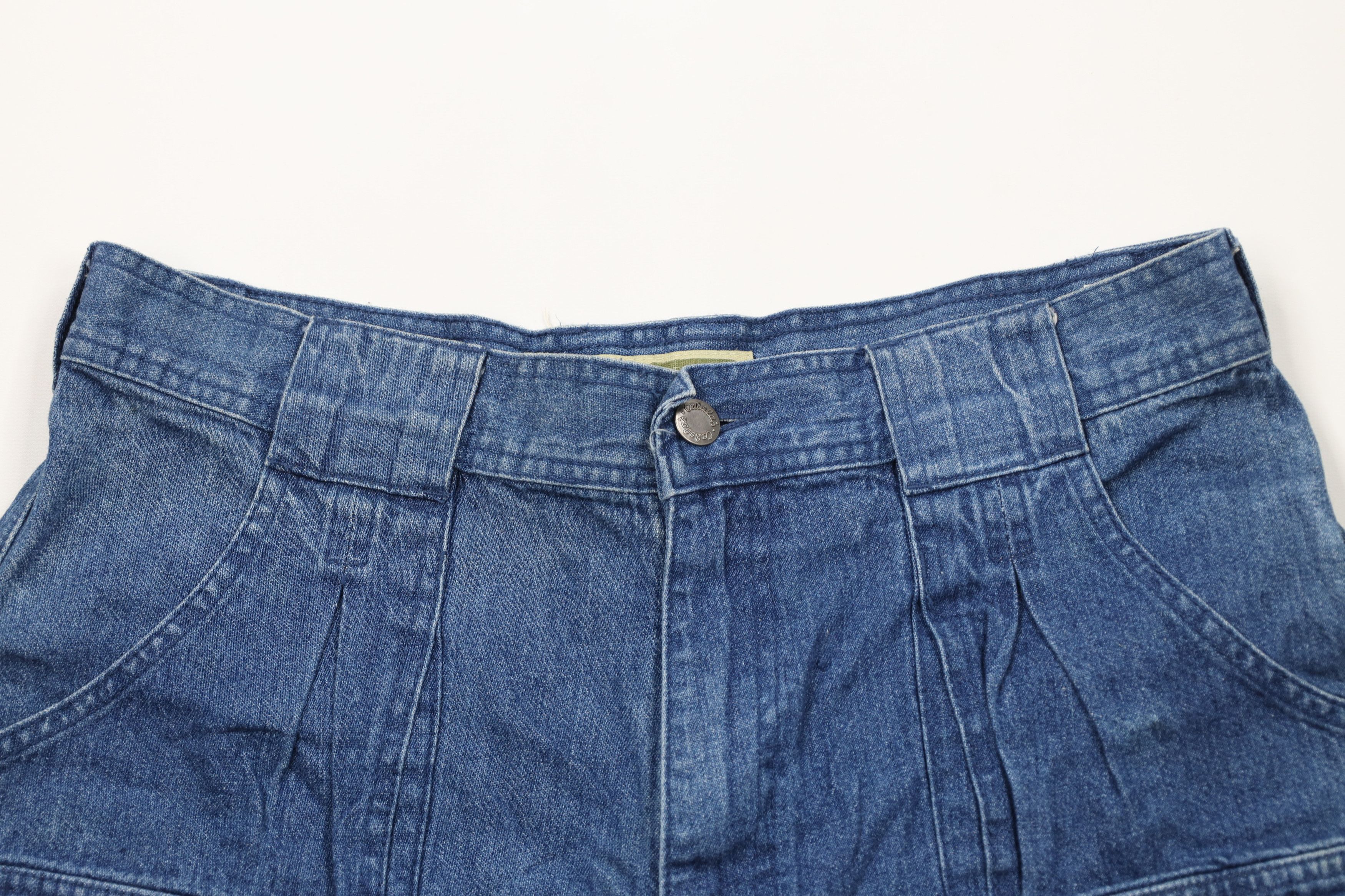 Cabelas × Vintage Vintage Cabelas Fit 7 Pocket Denim Jean Cargo Shorts Blue Size 34" / US 12 / IT 48 - 2 Thumbnail
