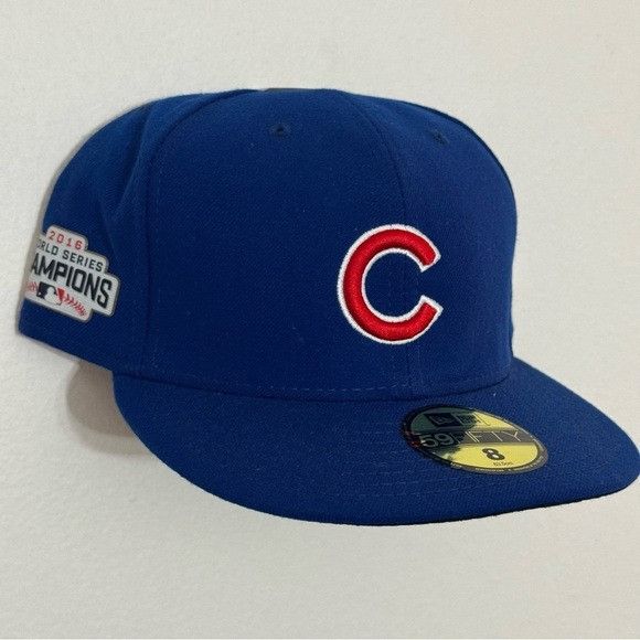 New Era New Era 59FIFTY Chicago Cubs 2016 World Series Fitted Sz 8 Size ONE SIZE - 1 Thumbnail