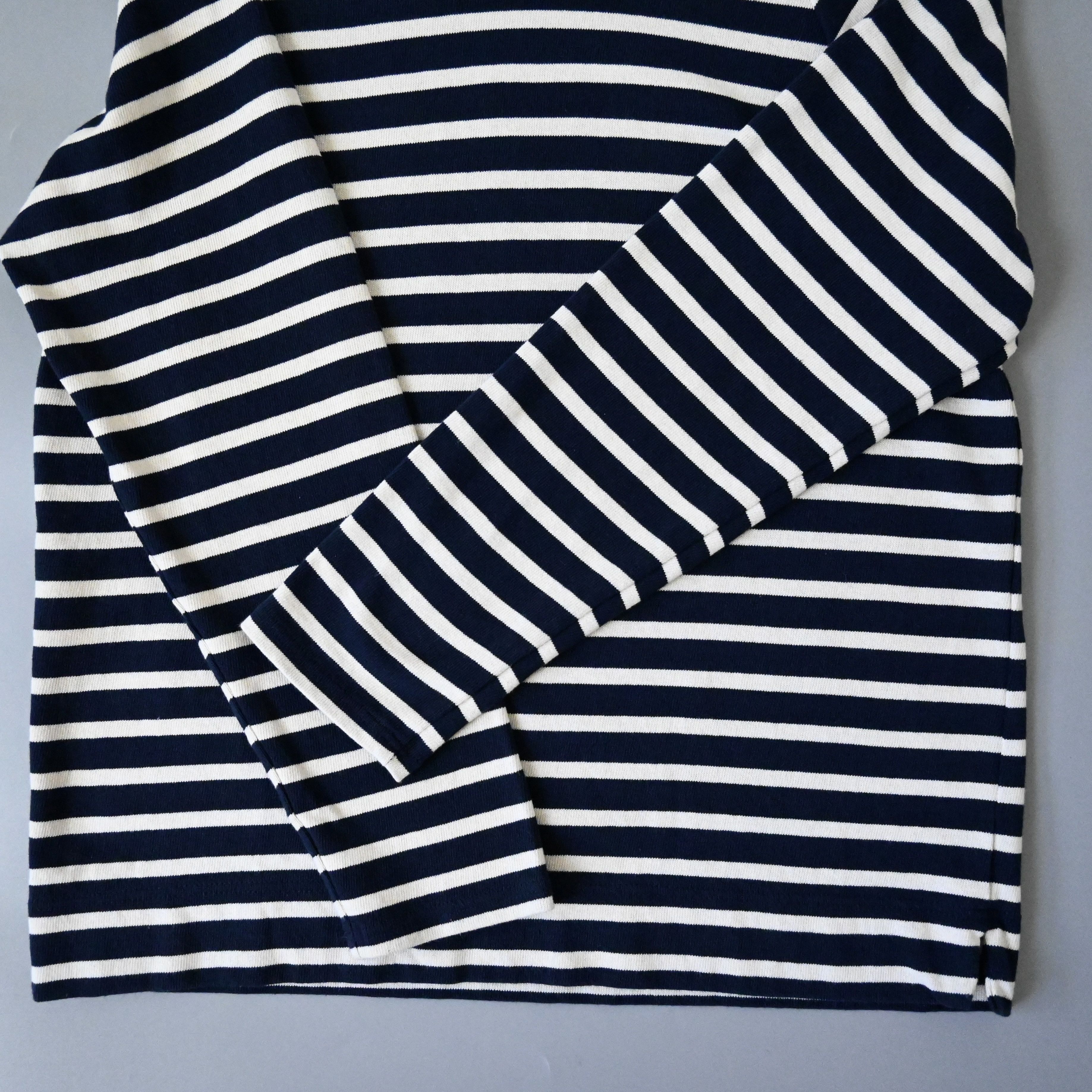 Saint James SAINT JAMES navy x white striped hooded breton shirt Size US M / EU 48-50 / 2 - 6 Thumbnail