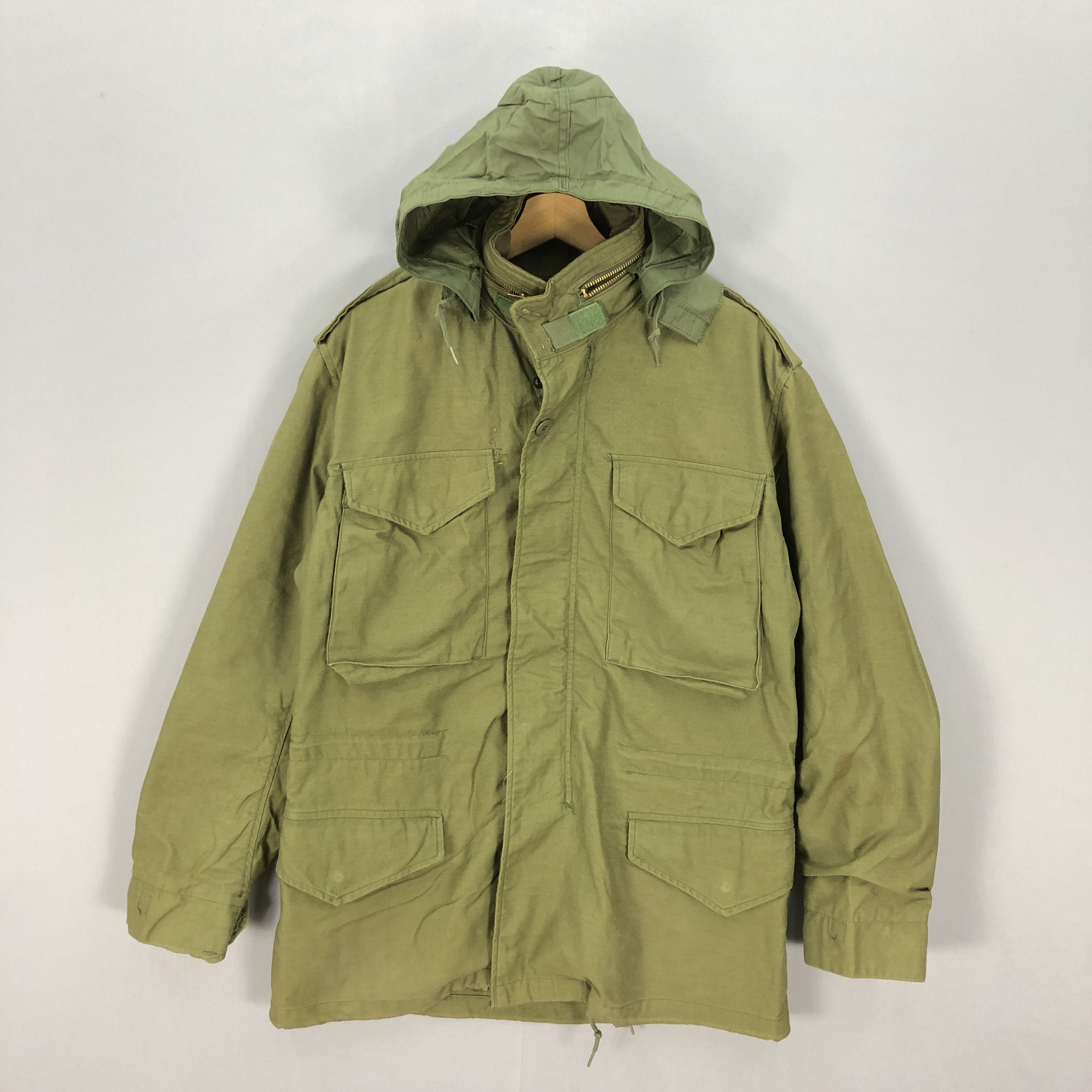 Alpha Industries × Vintage Vintage 80s Alpha Industries OG 107 Coat Military Jacket Size US M / EU 48-50 / 2 - 2 Thumbnail
