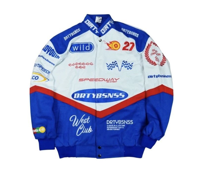 NASCAR Nascar jacket gordon jacket nascar blue white streetwear Grailed