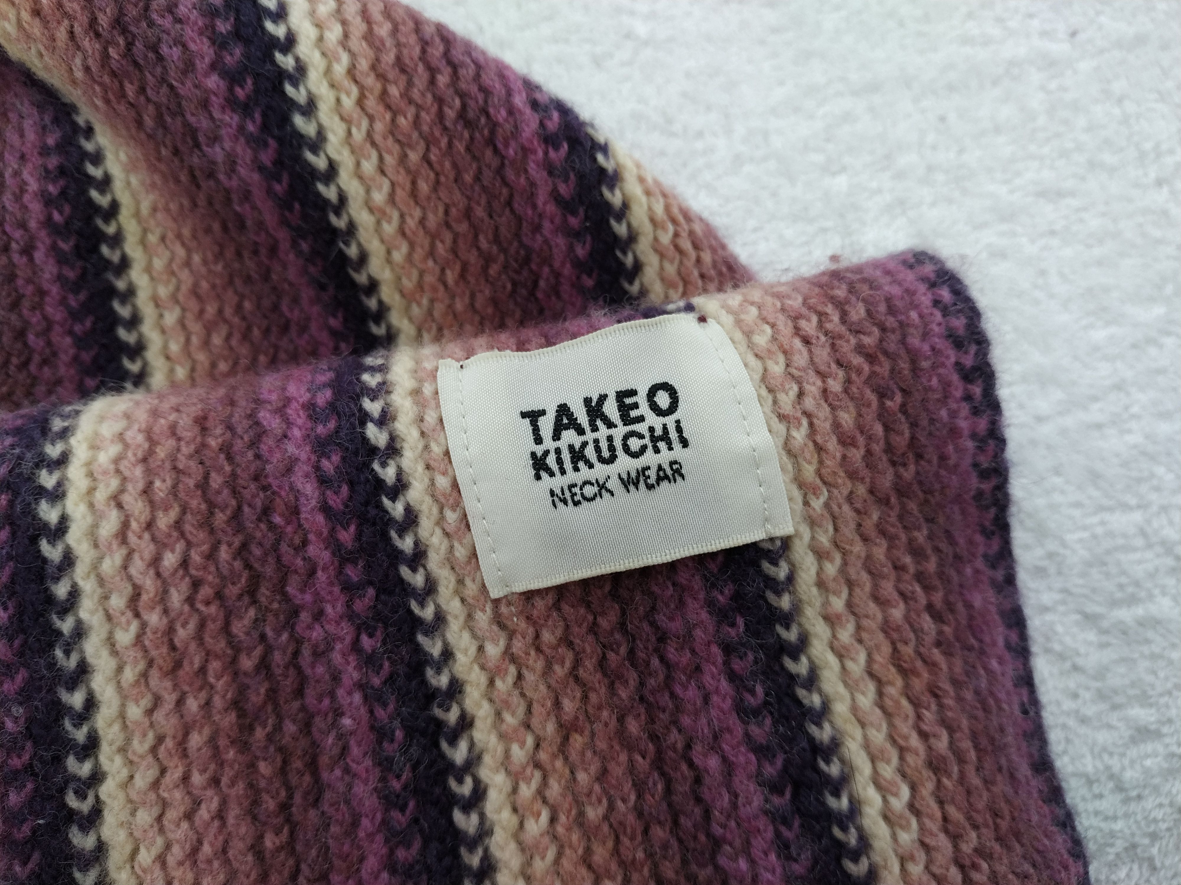 Takeo Kikuchi Vintage Takeo Kikuchi Scarf/Muffler/Neckwear MF046 Size ONE SIZE - 5 Thumbnail