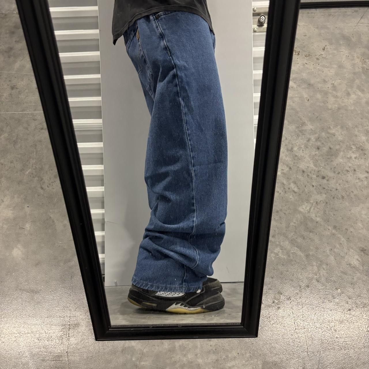 Japanese Brand × Vintage Crazy Vintage Y2K/2000s Baggy Blue Wash Skater Style Denim Jeans! Size US 40 / EU 56 - 2 Thumbnail