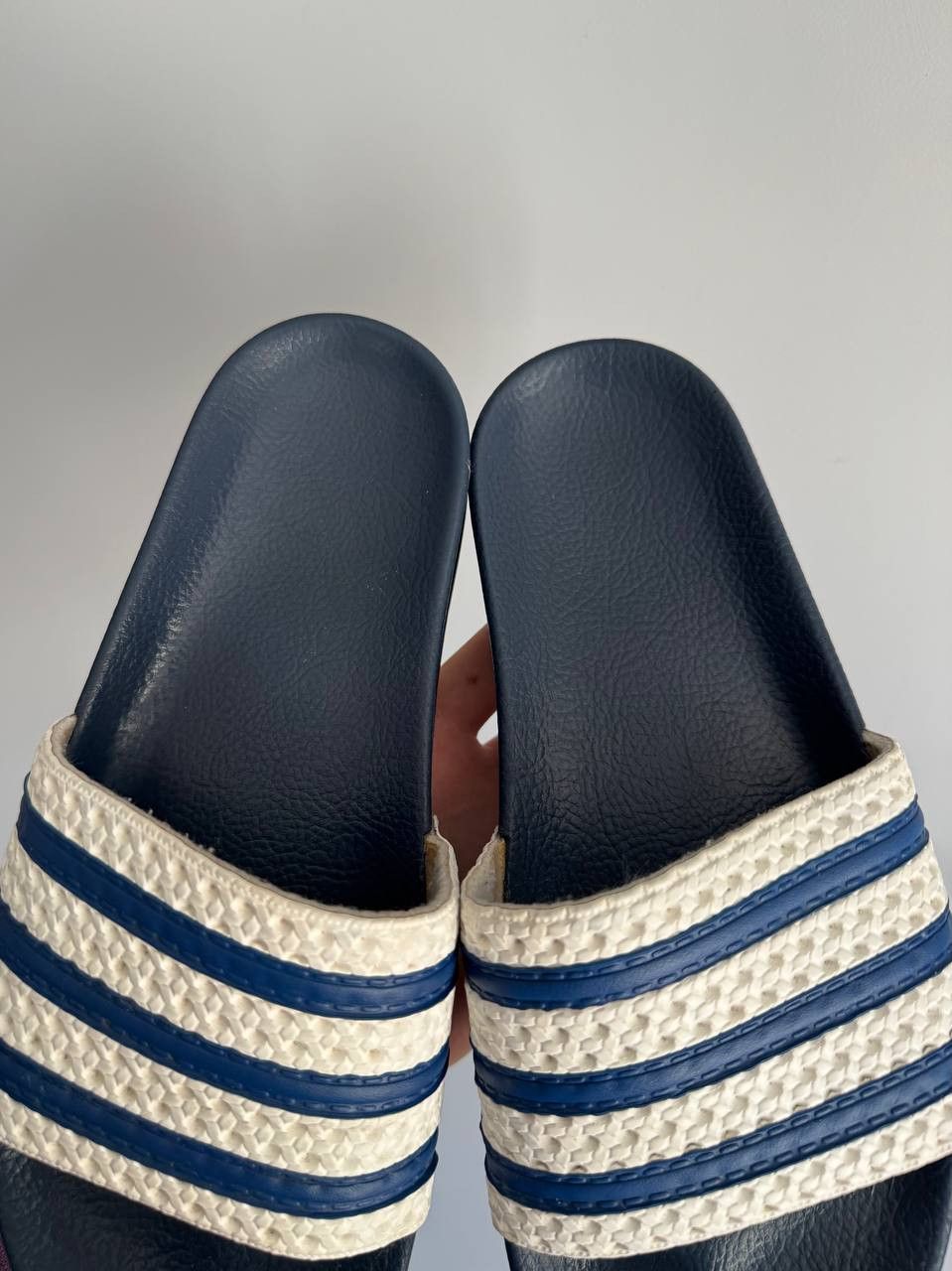 Adidas Vintage Adidas Adilette Flip Flops Sandals Retro Blue Size US 7.5 / EU 40-41 - 8 Thumbnail