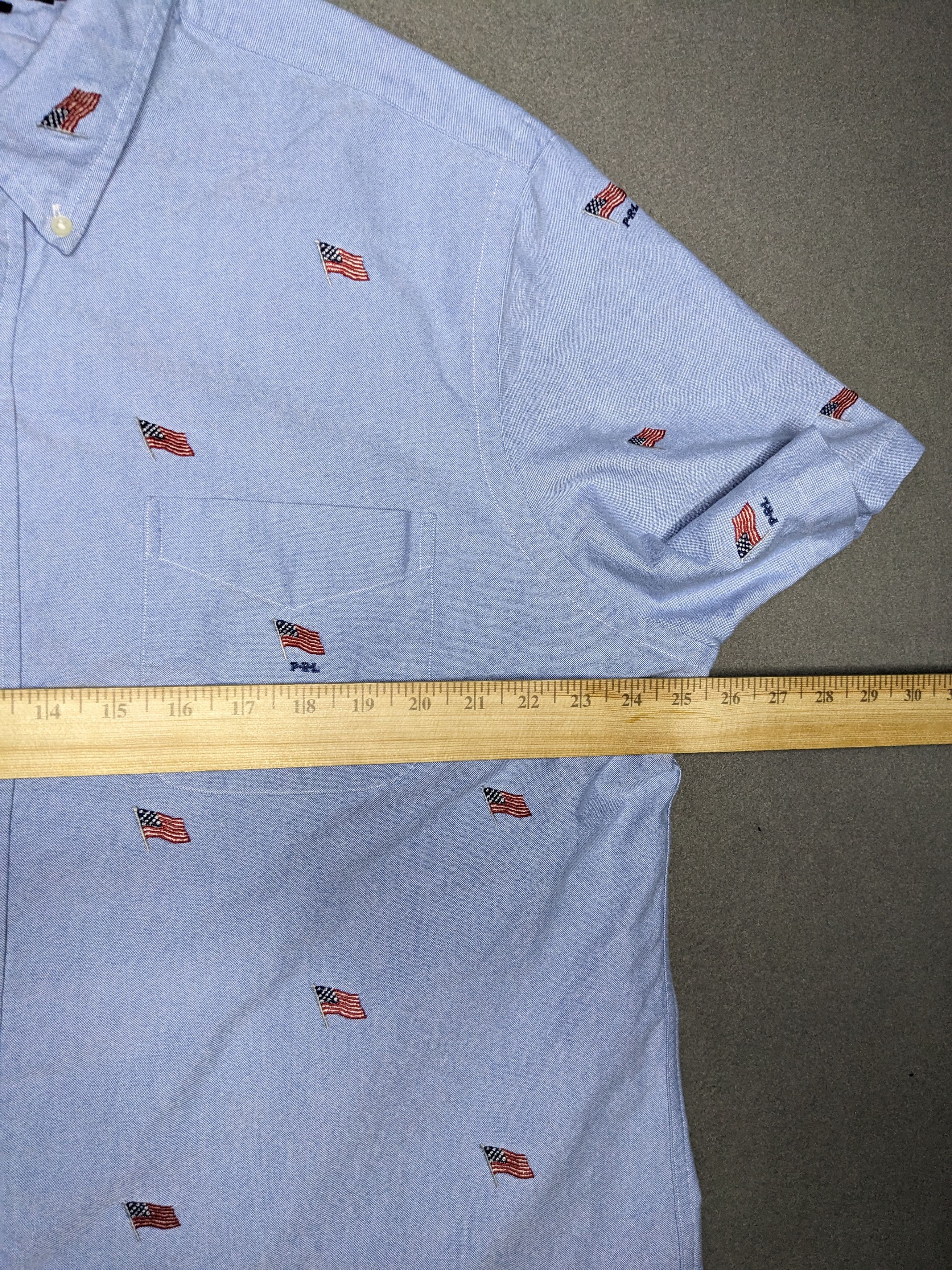 Polo Ralph Lauren Polo Ralph Lauren Shirt 2XL Oxford Camp USA Flag AOP Oxford Size US XXL / EU 58 / 5 - 10 Thumbnail