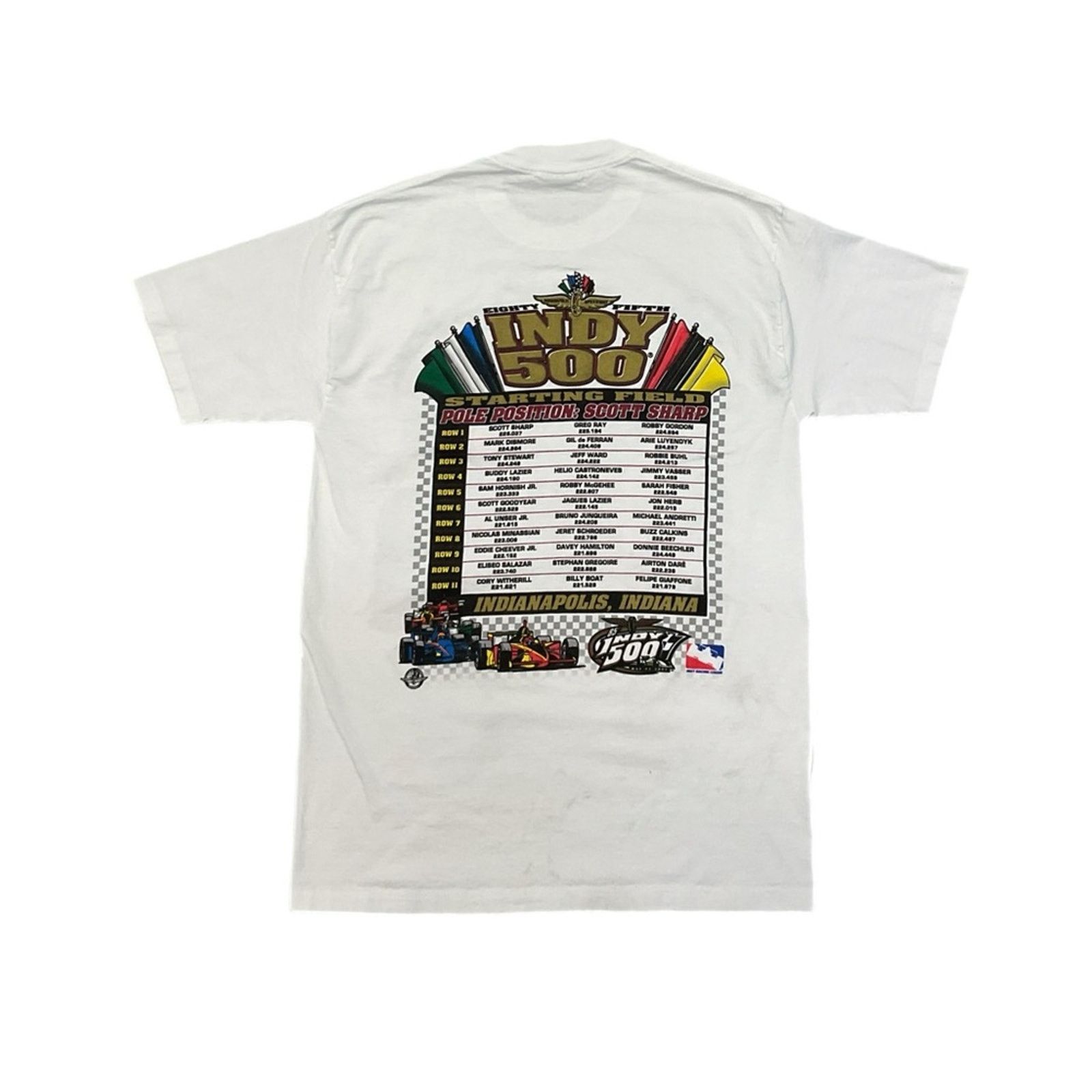 Jerzees 2001 Indy 500 “85th Running” Double-Sided Racing T-Shirt Size US L / EU 52-54 / 3 - 2 Thumbnail