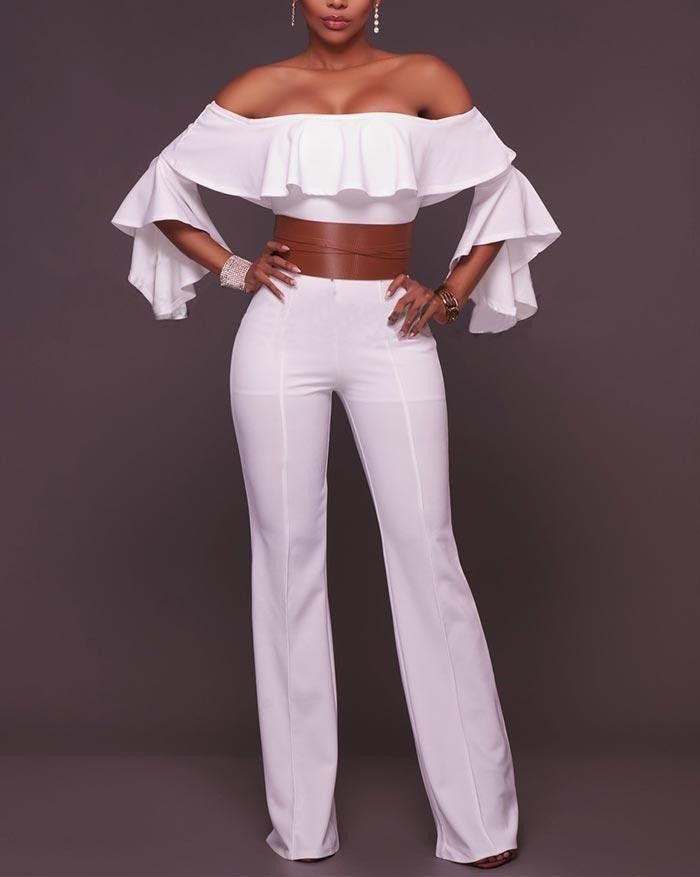 Designer × Other New, Liang Xuans Luxury Designer White 2 Piece Jumpsuit. Size 28" / US 6 / IT 42 - 5 Thumbnail