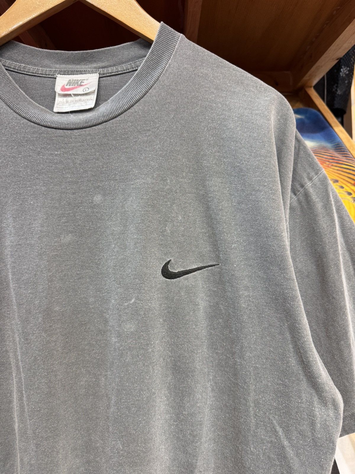 Nike Vintage Nike Miniswoosh 90's Tshirt Size US L / EU 52-54 / 3 - 3 Thumbnail