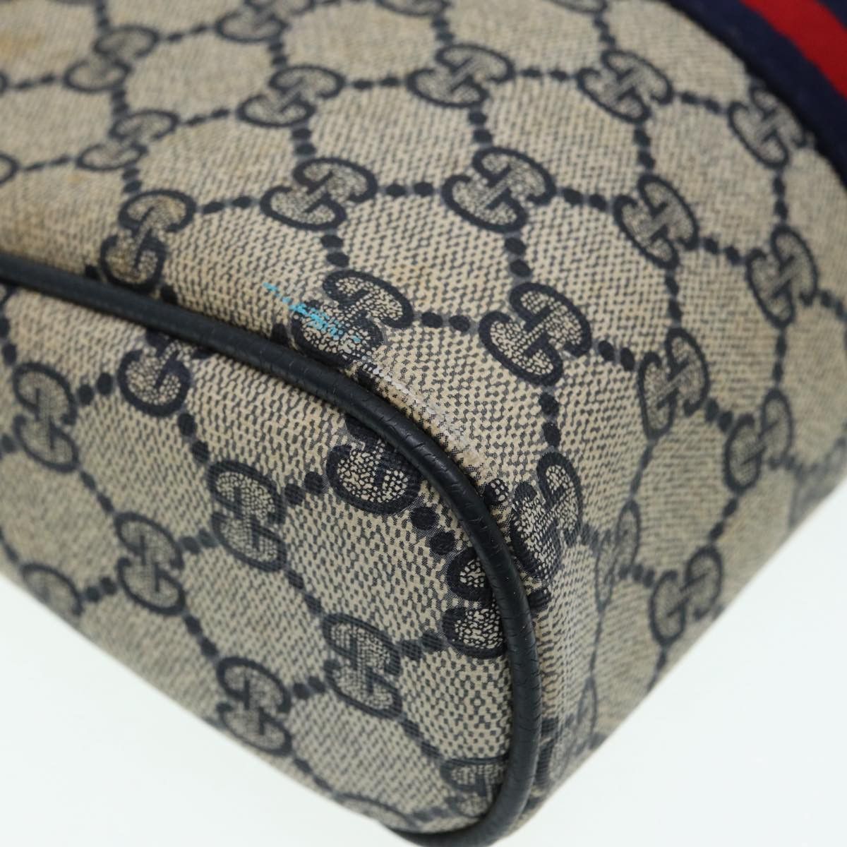 Gucci GUCCI GG Supreme Sherry Line Clutch Bag Pvc Red Navy Size ONE SIZE - 7 Thumbnail
