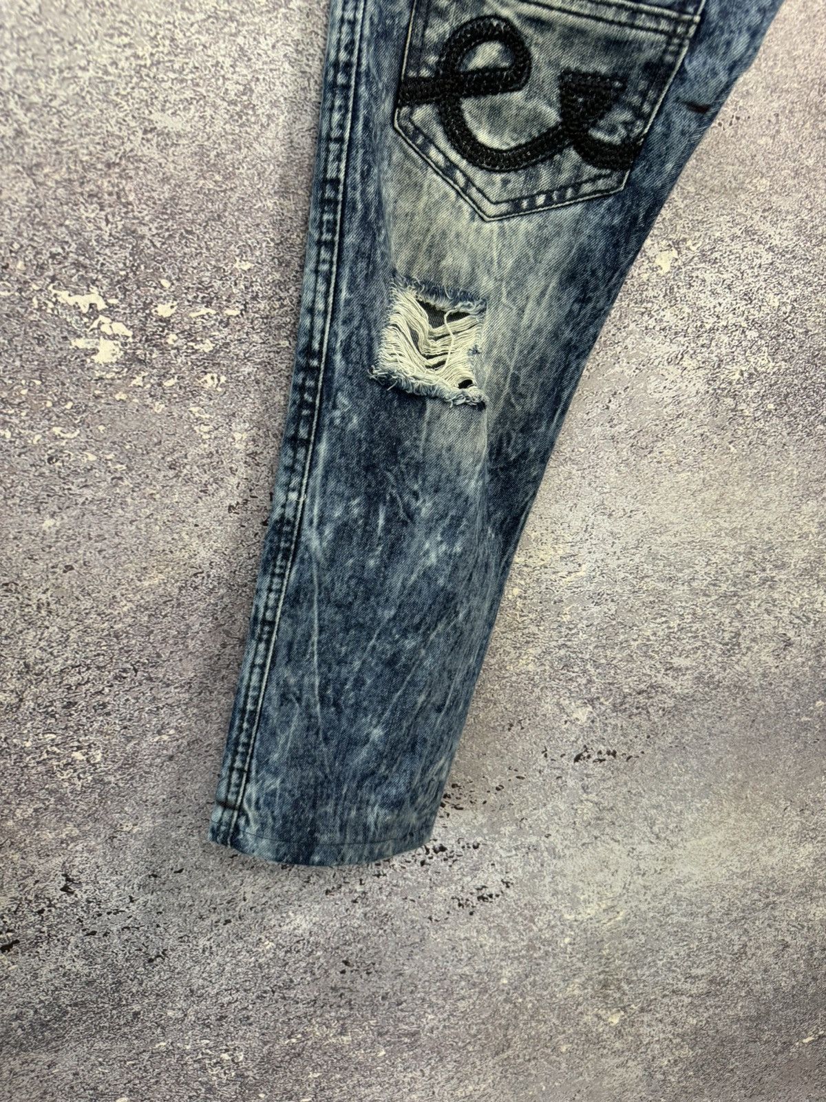 Designer × Japanese Brand × Vintage PEVIANI Jeans Men's Size 36 Moto Acid Wash Straight Size US 36 / EU 52 - 8 Thumbnail
