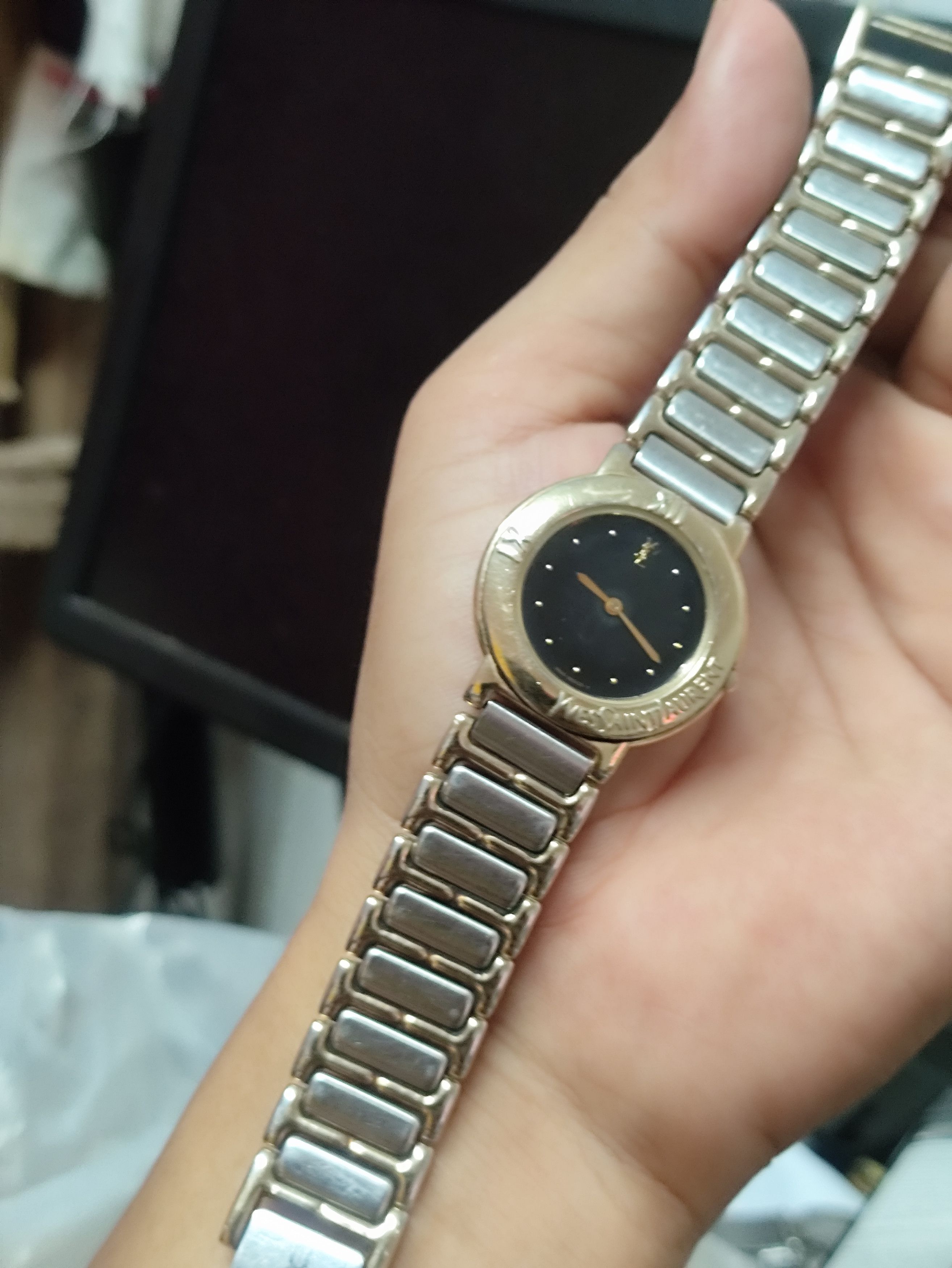 Designer × Vintage × Yves Saint Laurent Vintage Yves Saint Laurent Ladies Watch (Fully steel) Size ONE SIZE - 5 Thumbnail