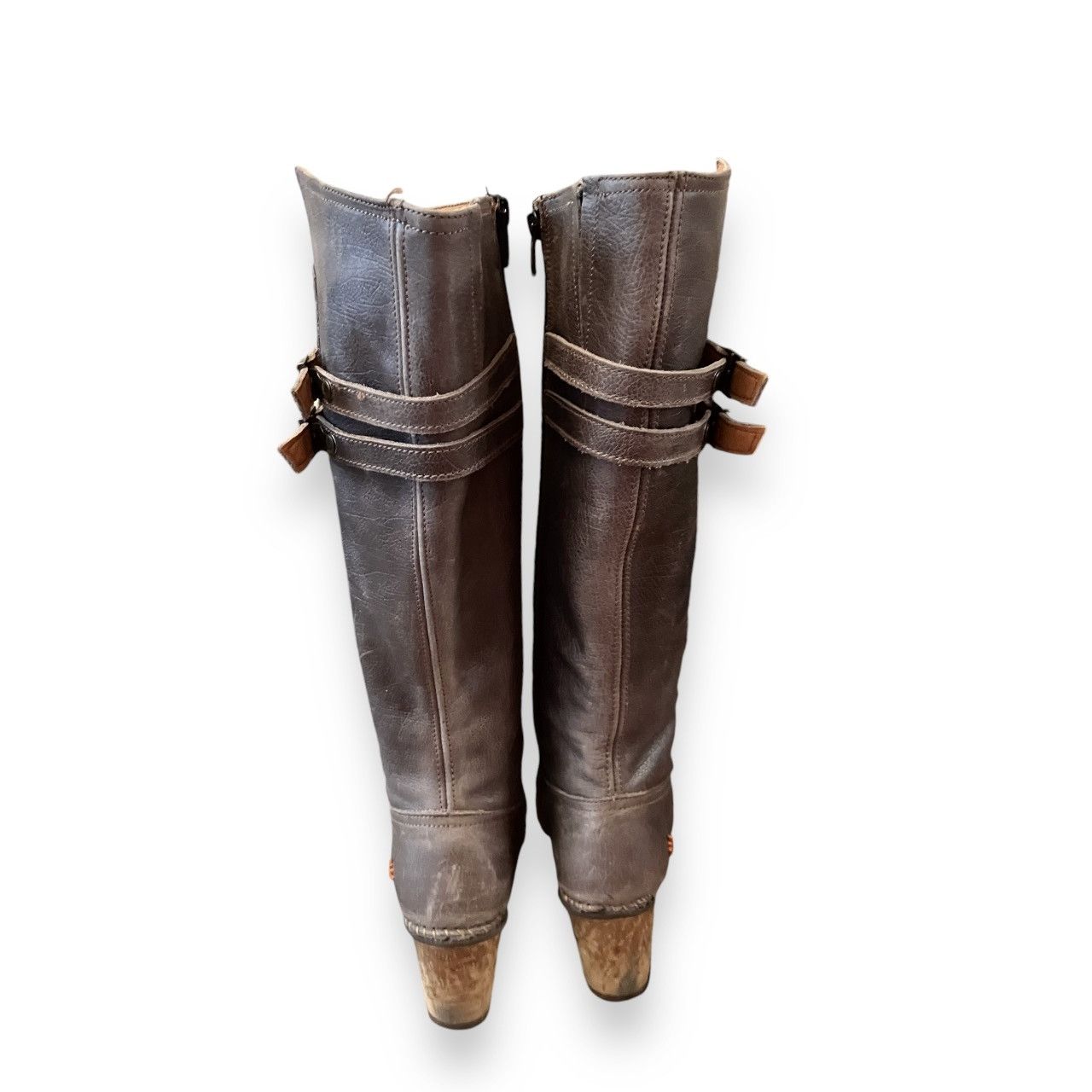 Designer × Vintage Iconic Art Company rare Vintage 90s Leather Platform Boots Size US 5 / IT 35 - 7 Thumbnail