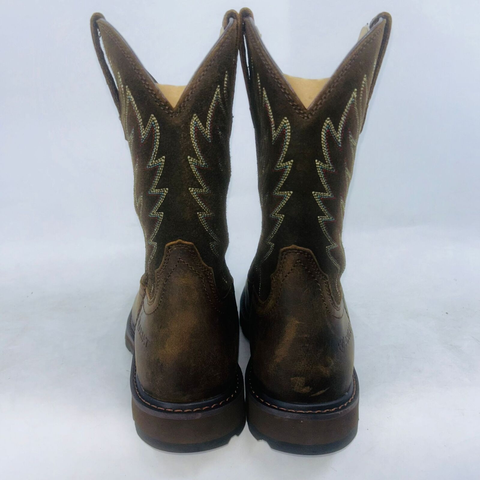 Ariat ARIAT MEN'S BROWN GROUNDBREAKER 8" WORK BOOTS SIZE 10EE Size US 10 / EU 43 - 3 Thumbnail
