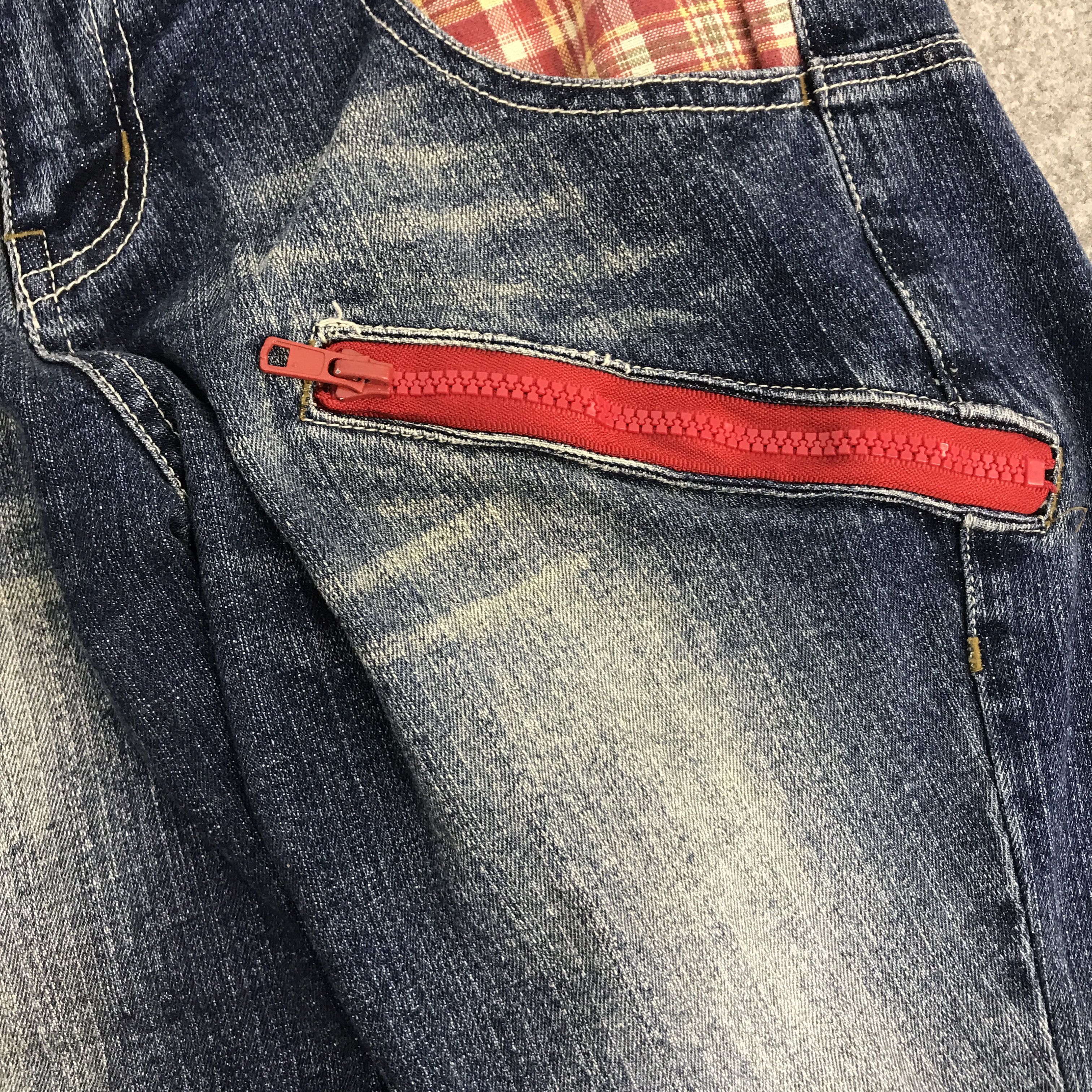 Japanese Brand CONTNO JAPAN DENIM DOUBLE WAIST DESIGN STYLE PANTS Size US 30 / EU 46 - 12 Thumbnail