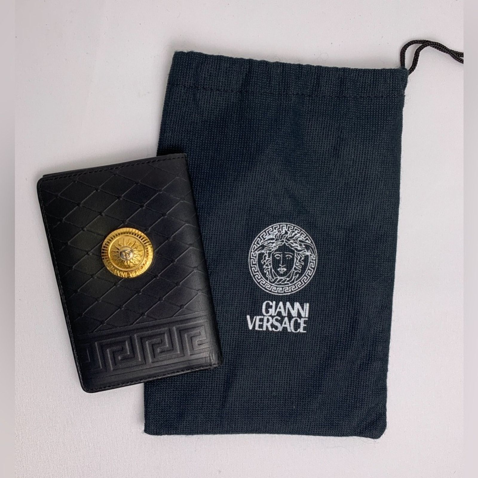 Versace Versace Black Medusa Pass Case Card Holder with 