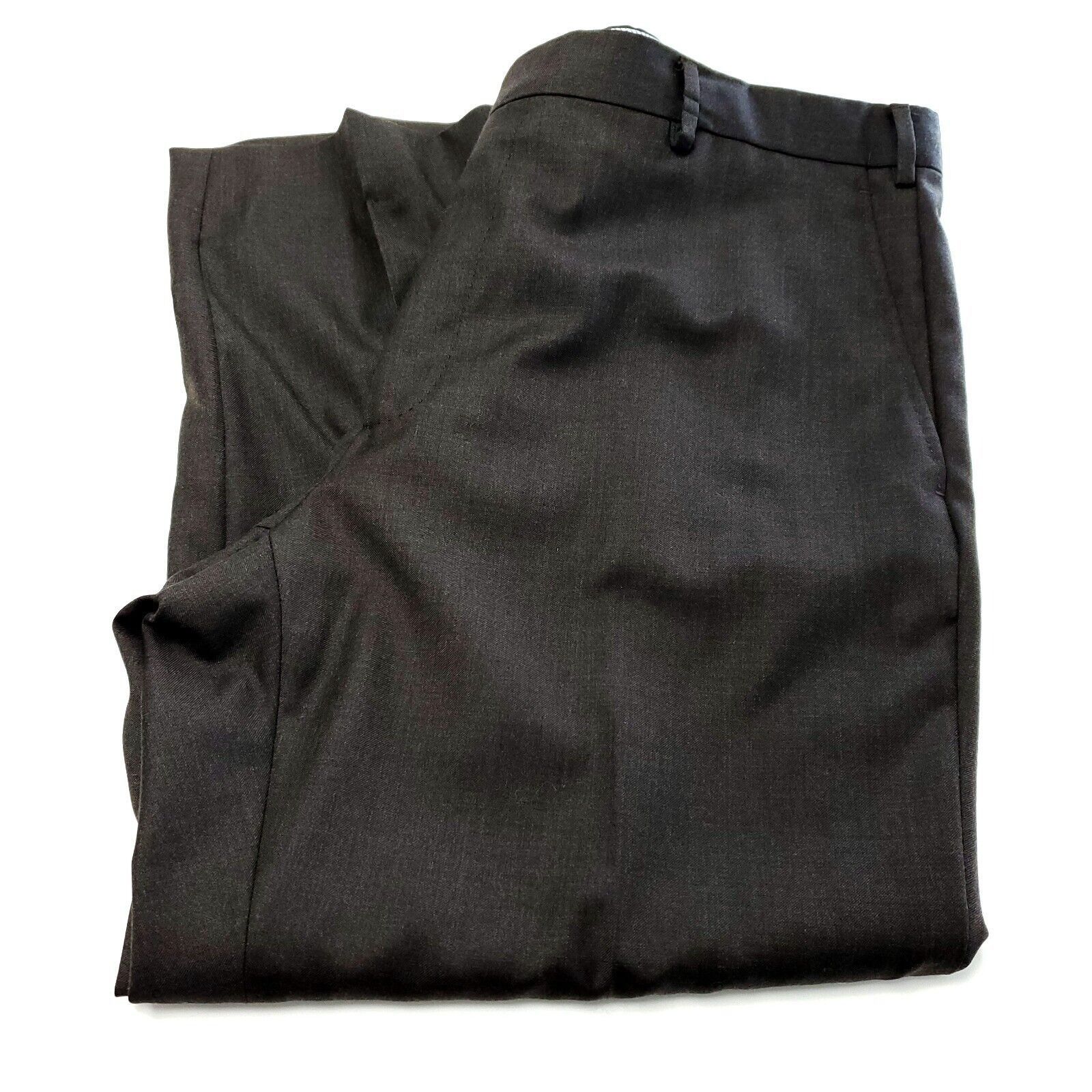 Luigi Bianchi Luigi Bianchi Mantova Sartoria Dress Pants 40/26 Brown Flat Size 40S - 1 Thumbnail