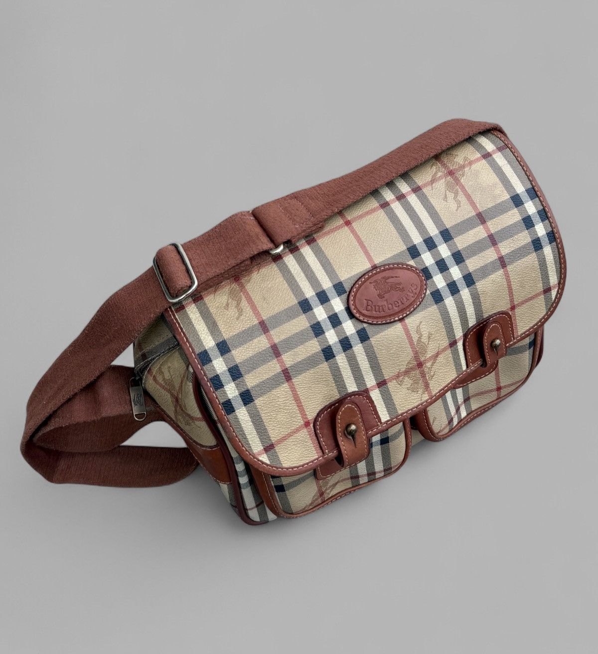 Burberry 80's BURBERRY NOVA CHECK Cargo Pockets Messenger Bag Size ONE SIZE - 1 Thumbnail