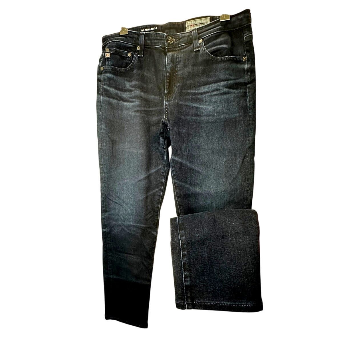 AG Adriano Goldschmied AG Adriano Whiskered The Prima Ankle Cigarette Ankle Jean 30 Size 30" / US 8 / IT 44 - 7 Thumbnail