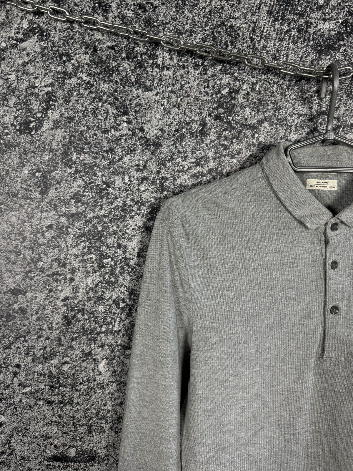 Allsaints Allsaints Sandringham Long Sleeve Polo Shirt Luxury Size M Size US M / EU 48-50 / 2 - 3 Thumbnail