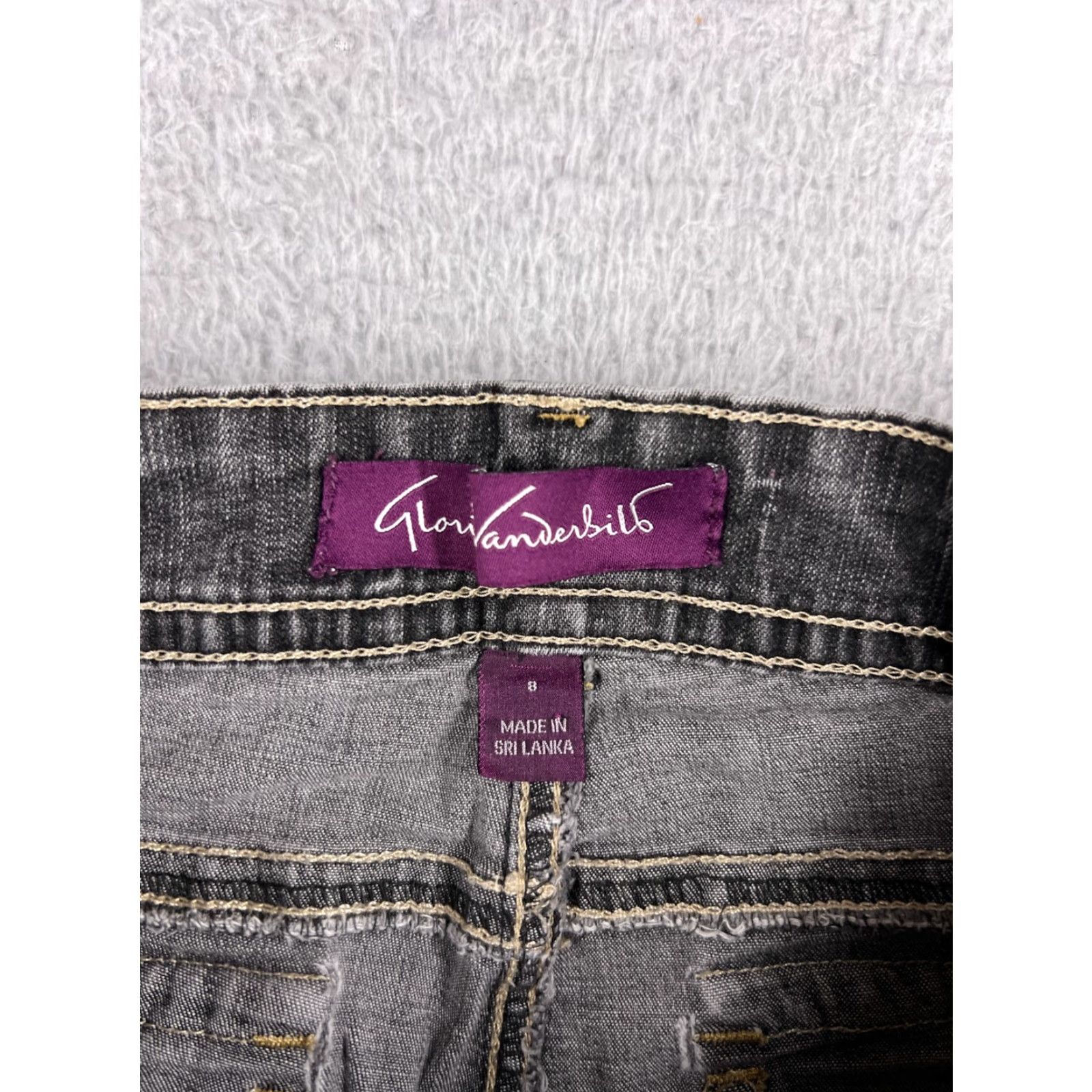 Gloria Vanderbilt Gloria Vanderbilt Jeans Women's 8 Denim 5-Pocket Stretch Regular Mid Rise 30.5 Inseam Black Womens Size 30" / US 8 / IT 44 - 6 Thumbnail