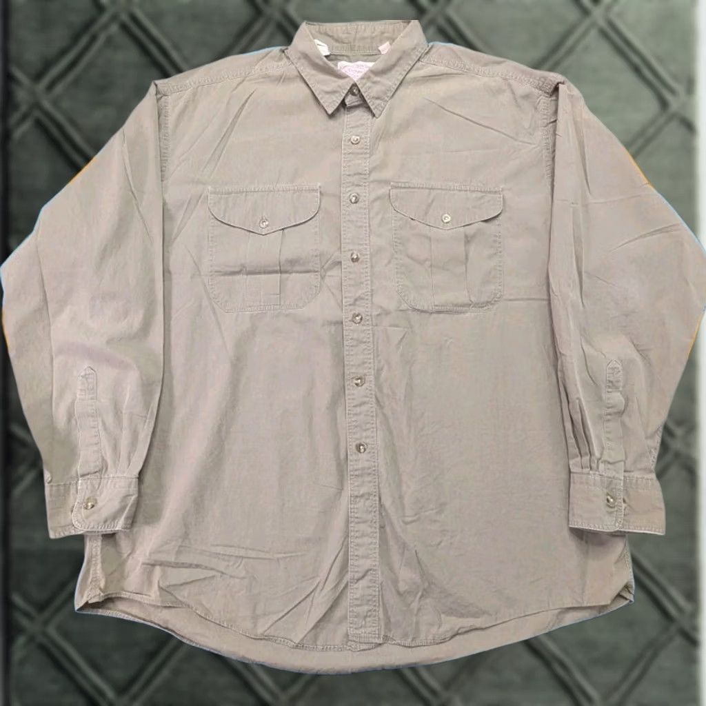 Filson VINTAGE Filson Camp Shirt Button-Up Long Sleeve 2XL Brown Outdoor Safari Fishing USA Size US XXL / EU 58 / 5 - 1 Thumbnail