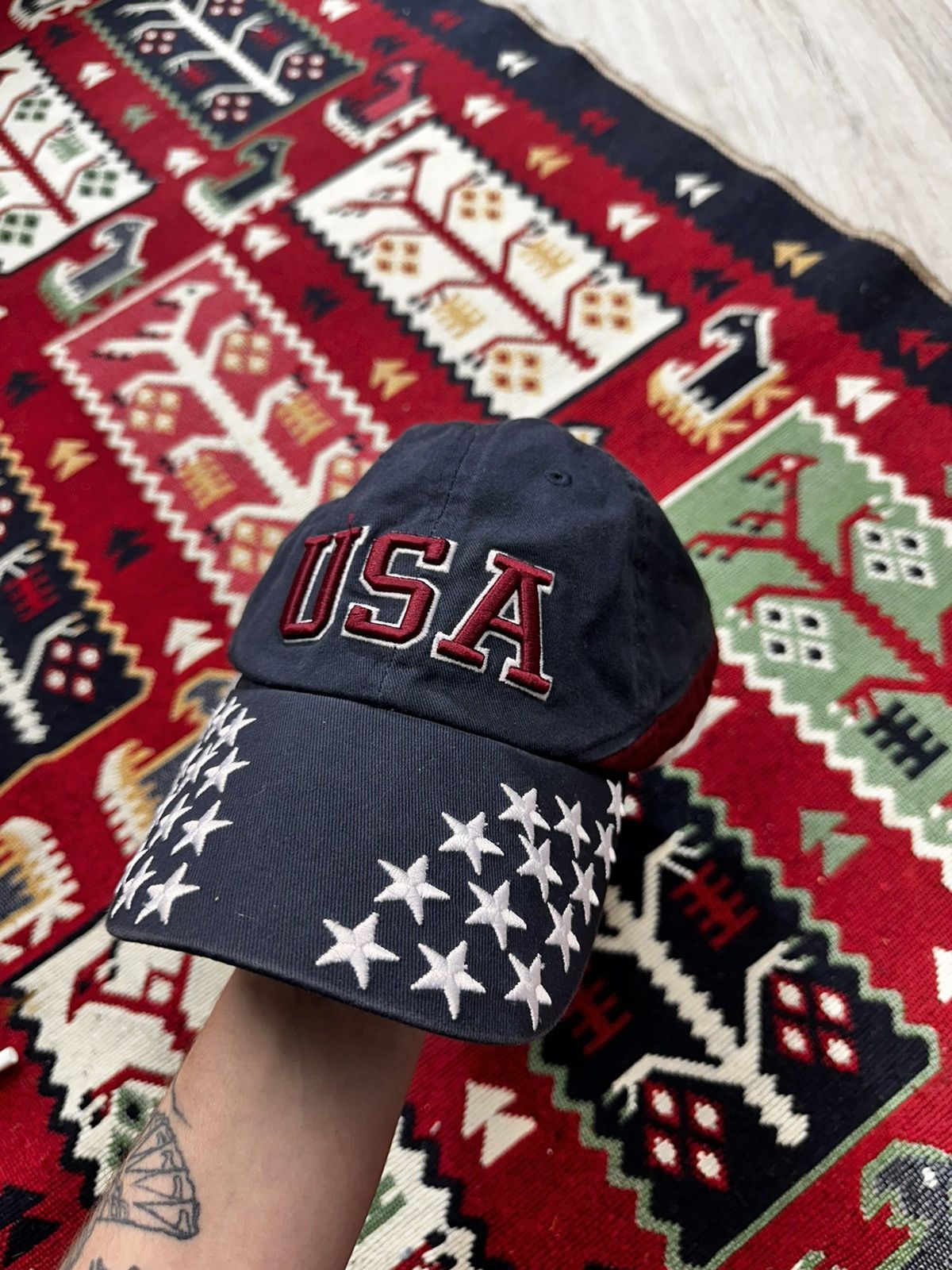 Japanese Brand × Vintage Vintage USA Y2K Cap hat Size ONE SIZE - 2 Thumbnail