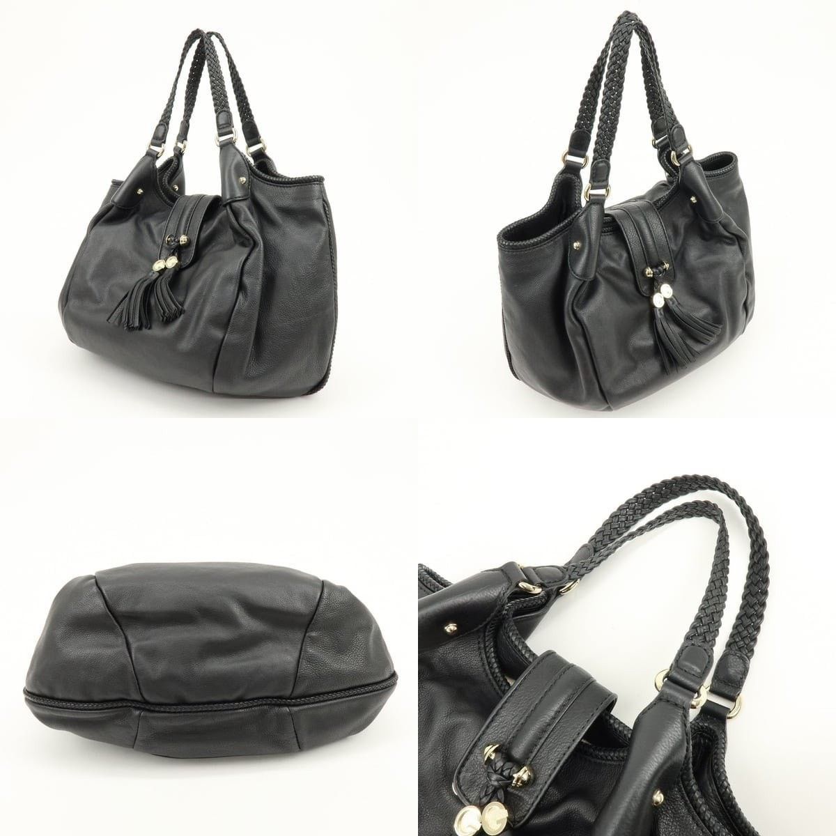 Gucci Gucci Marrakech Leather Shoulder Bag Black Size ONE SIZE - 3 Thumbnail