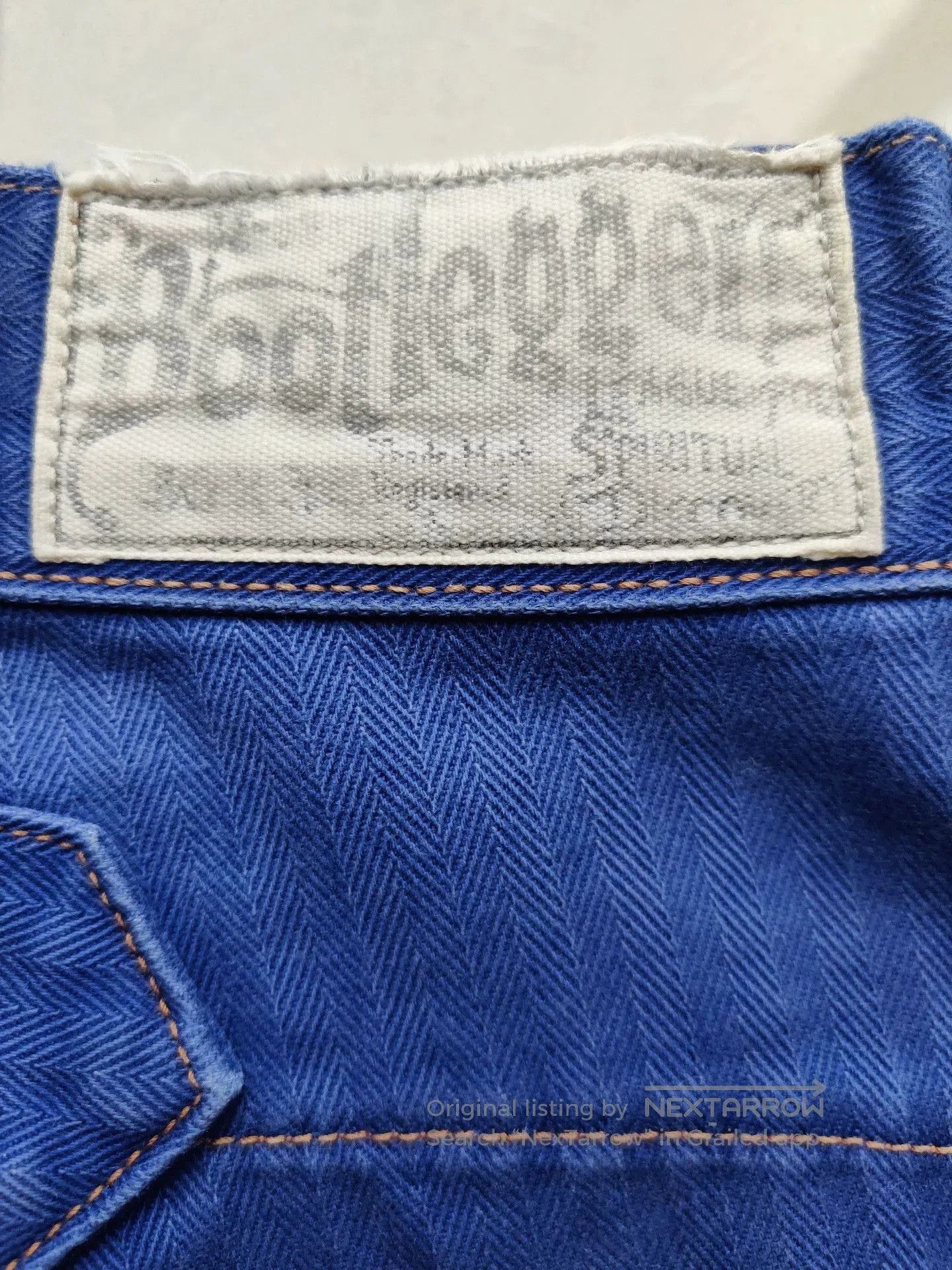Freewheelers Bootleggers Derrickman Herringbone Blue 30. Size US 30 / EU 46 - 3 Thumbnail