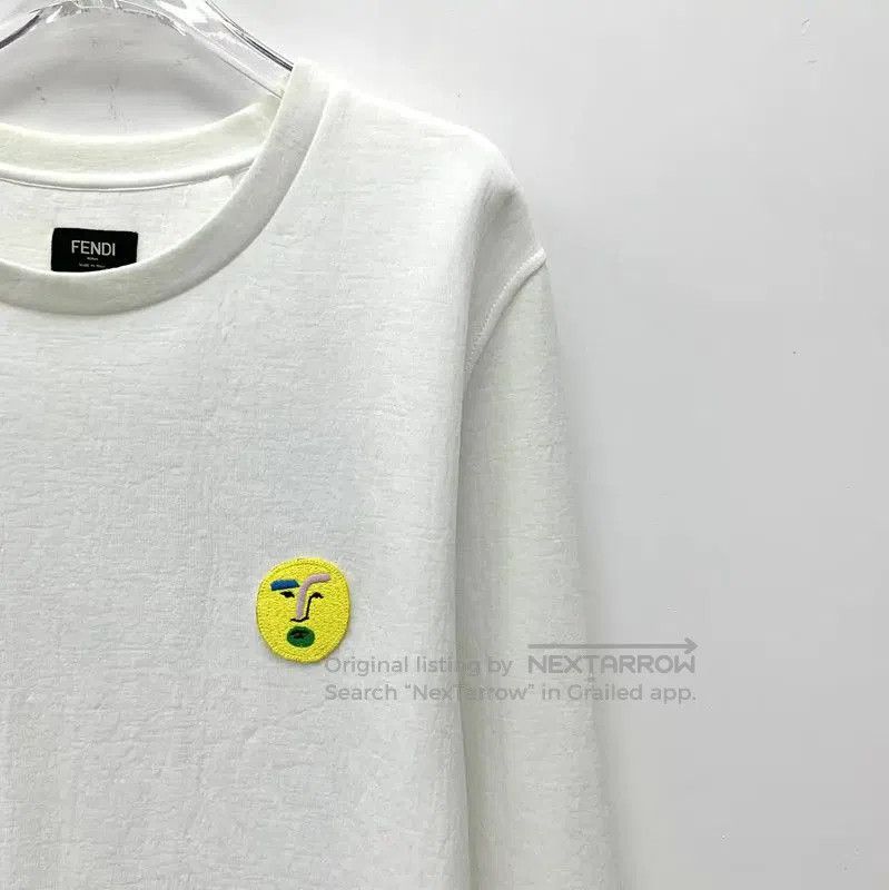 Fendi Fendi White Cotton Men's T-Shirt . Size US L / EU 52-54 / 3 - 3 Thumbnail