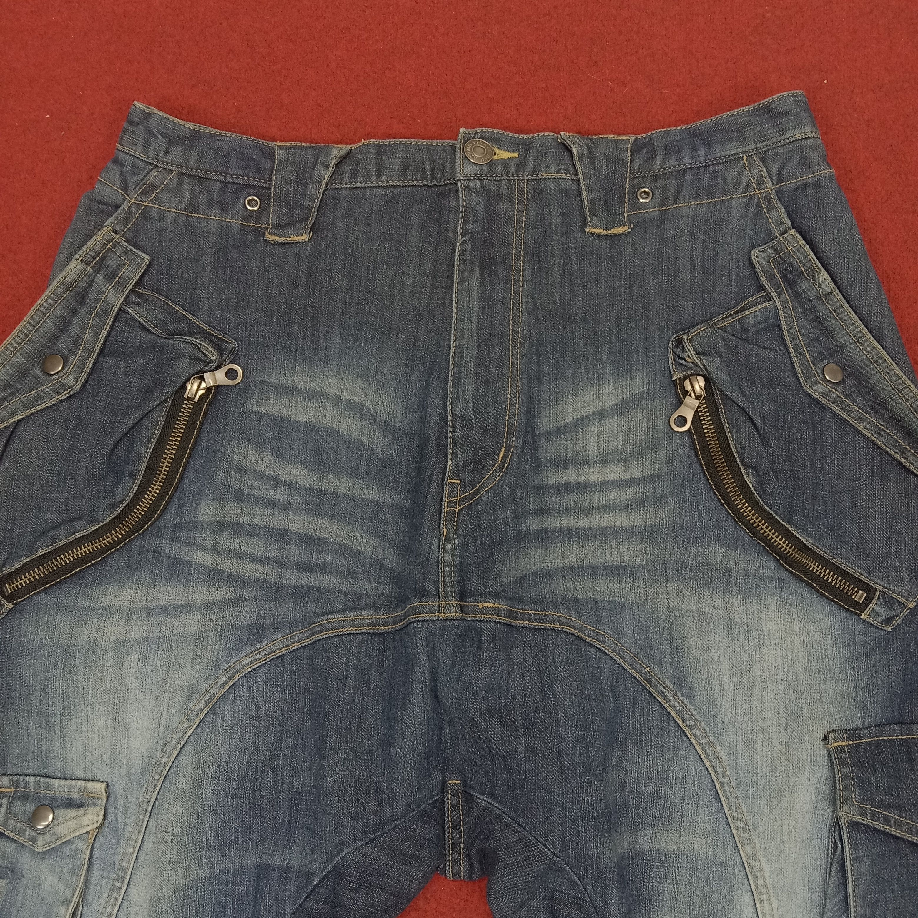Japanese Brand × PPFM × Vintage PPFM Japanese Brand Rare Cargo Fashion Style Jeans Size US 31 - 2 Thumbnail