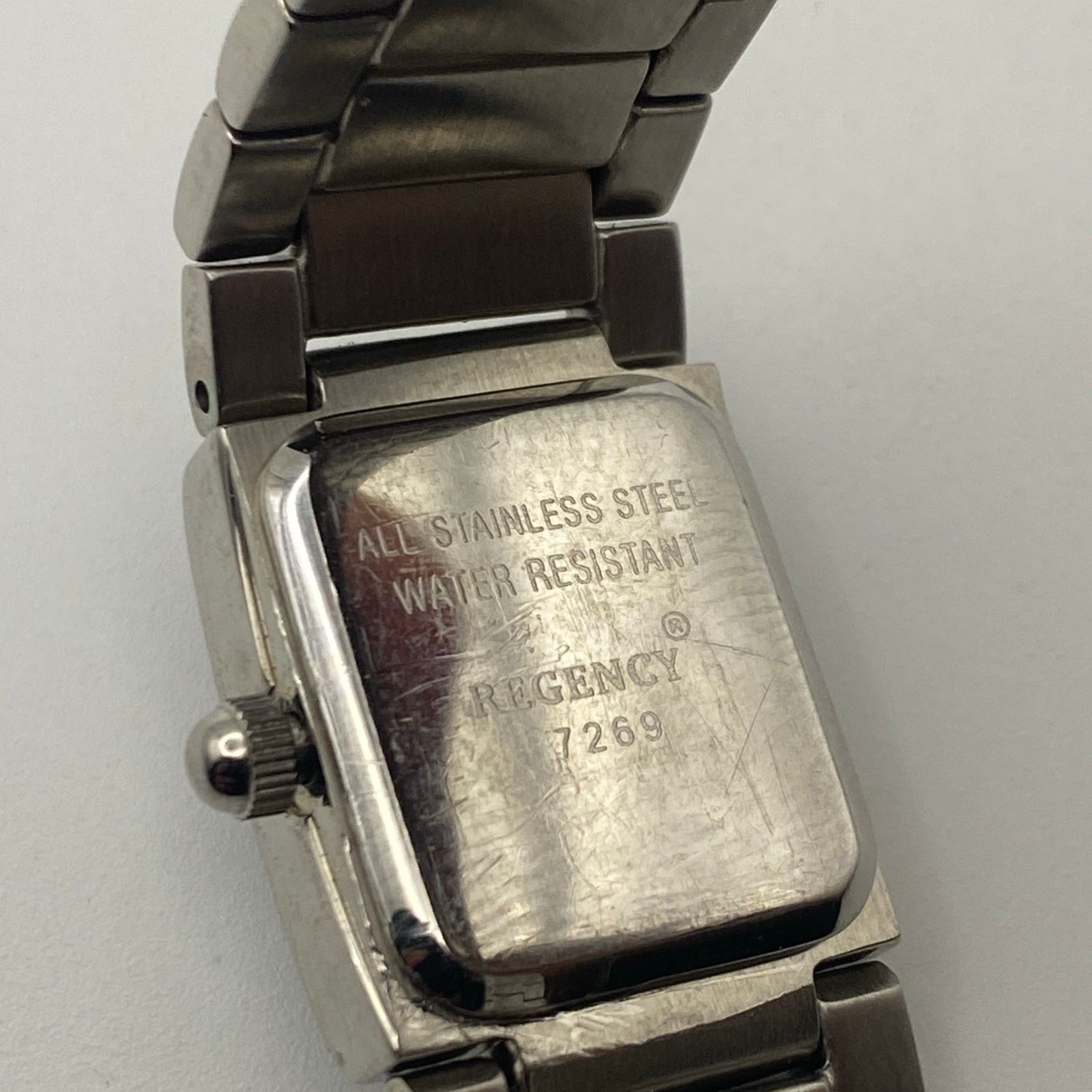 Other Elegant Regency Silver Tone Watch Black Dial Crystal Bezel Size ONE SIZE - 5 Thumbnail