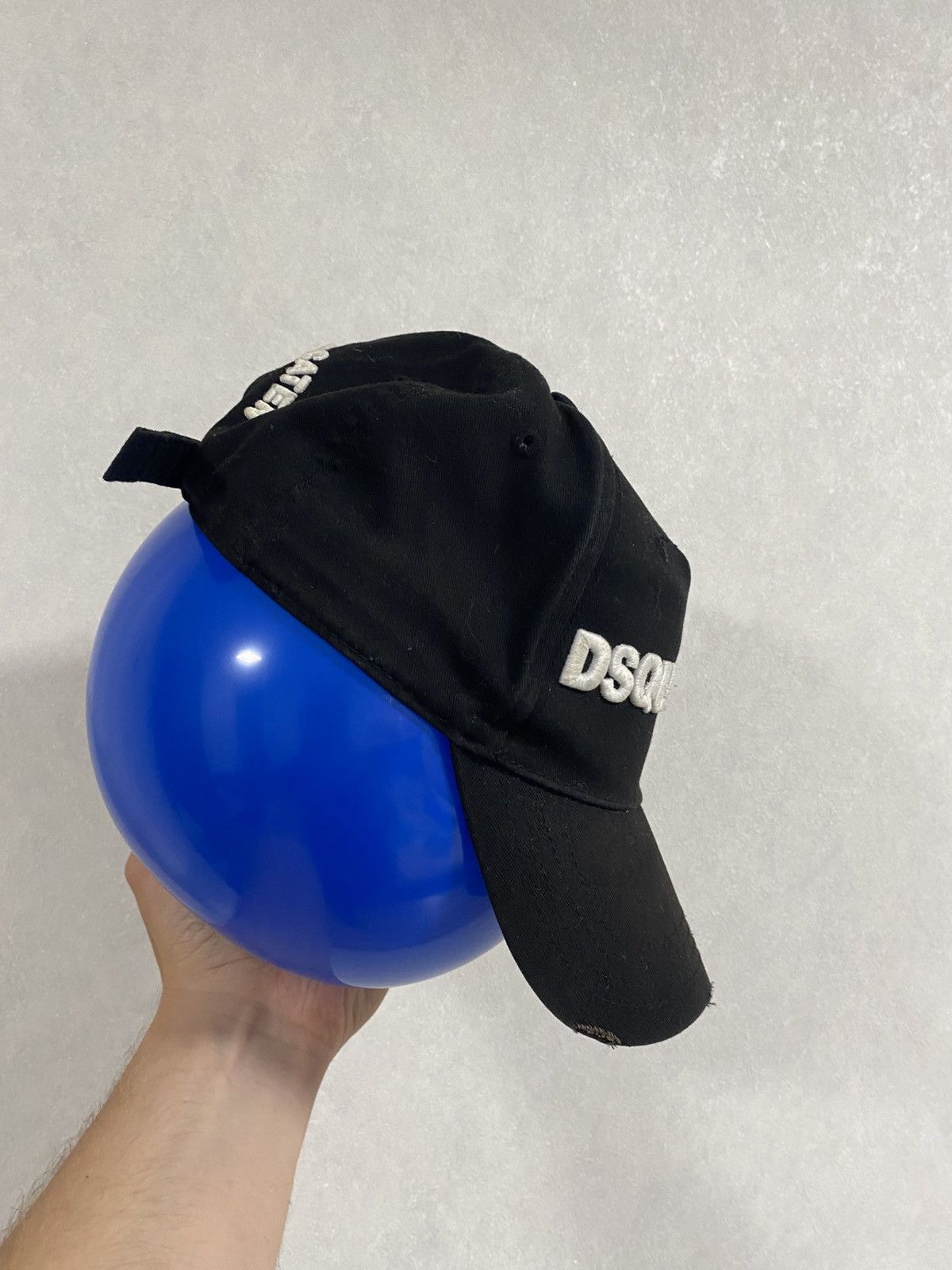 Dsquared2 Dsquared Dsquared2 Embroidered Logo Distressed OG Black Cap Size ONE SIZE - 4 Thumbnail