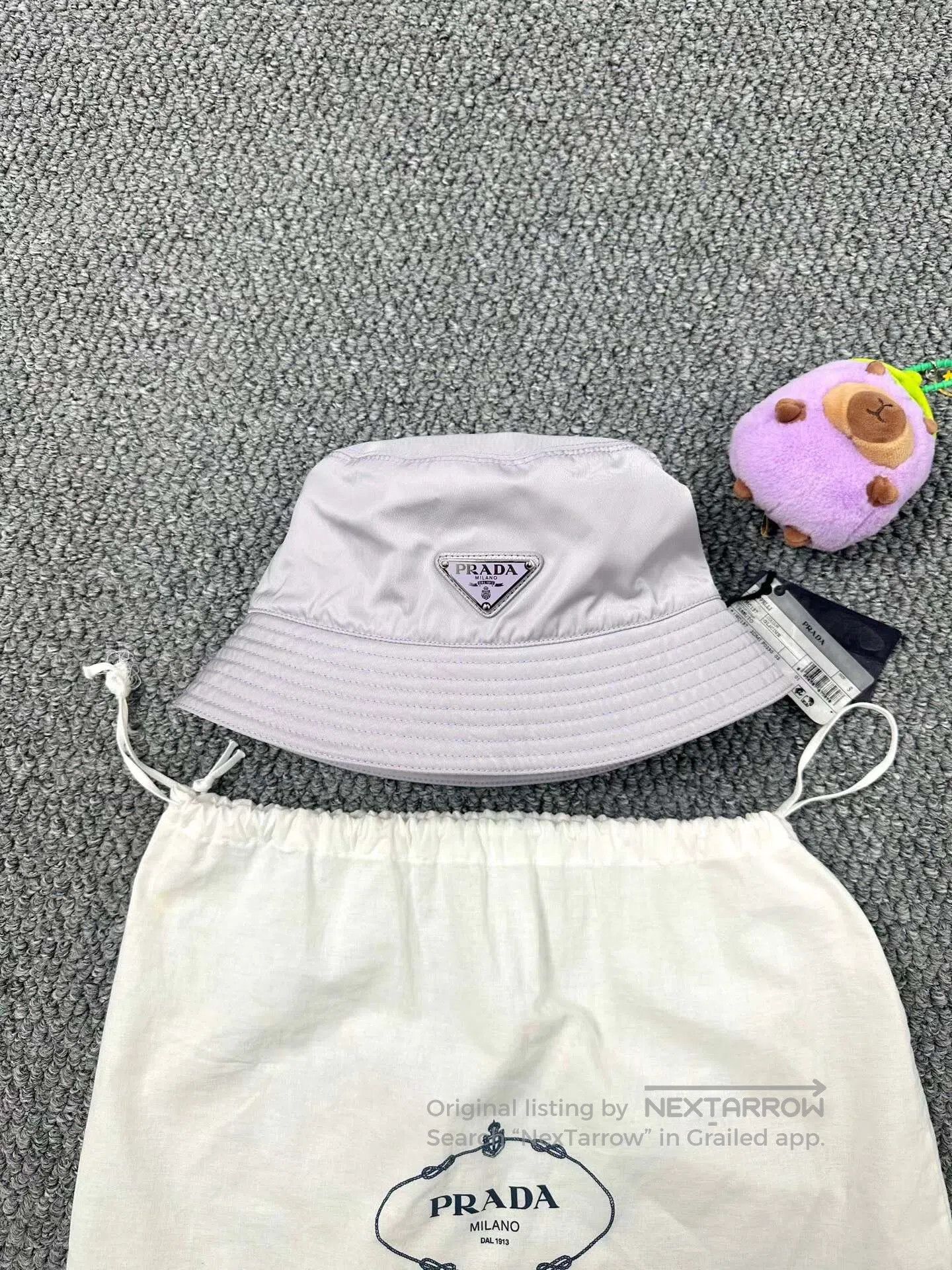 Prada Prada size S Eggplant purple triangle metal logo fisherman Size ONE SIZE - 1 Thumbnail