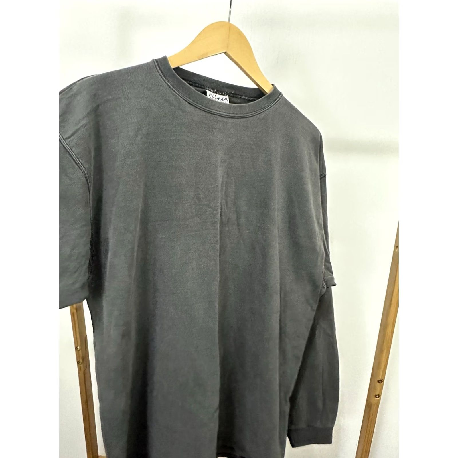 Vintage VTG PLUMA 90s Heavyweight Worn Cotton Blank Long Sleeve T-Shirt XL Black Shirt Mens Size US XL / EU 56 / 4 - 4 Thumbnail