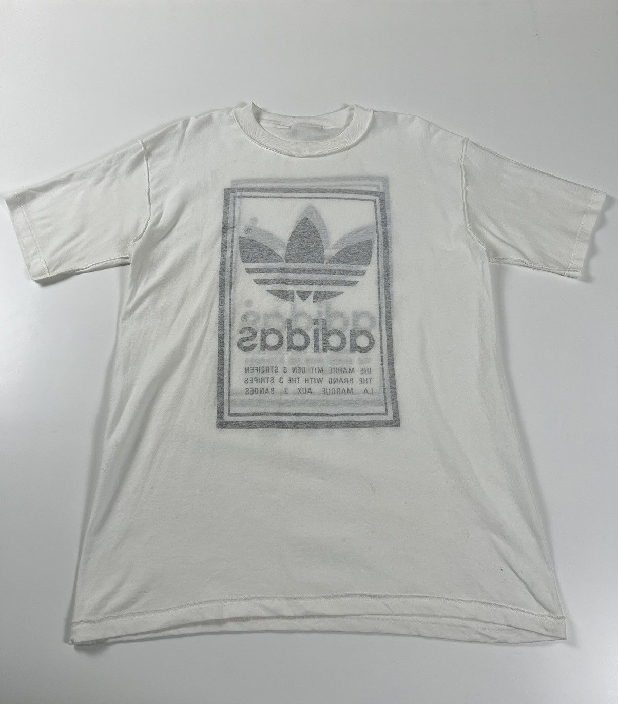 Adidas × Vintage Adidas Big Logo Made In USA Size M Tshirt Size US M / EU 48-50 / 2 - 6 Thumbnail
