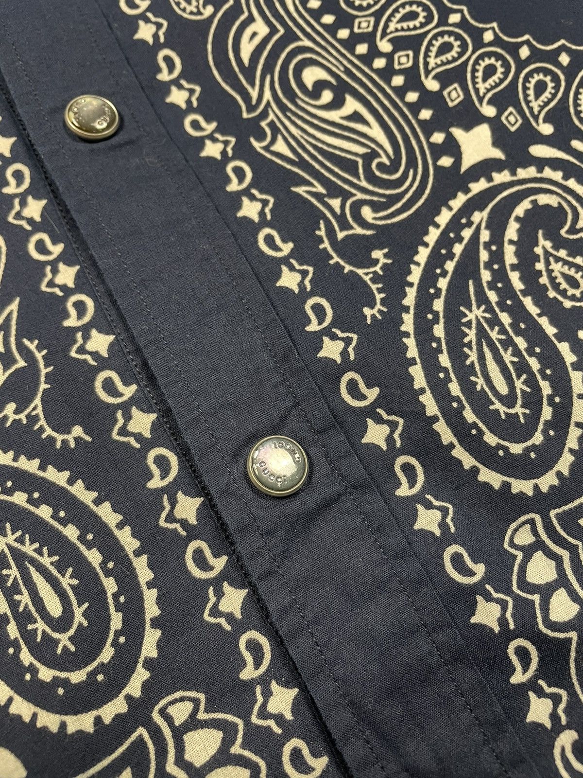 Gucci Gucci bandana Luxury Shirt Button Ups Vintage Cotton Size US M / EU 48-50 / 2 - 4 Thumbnail
