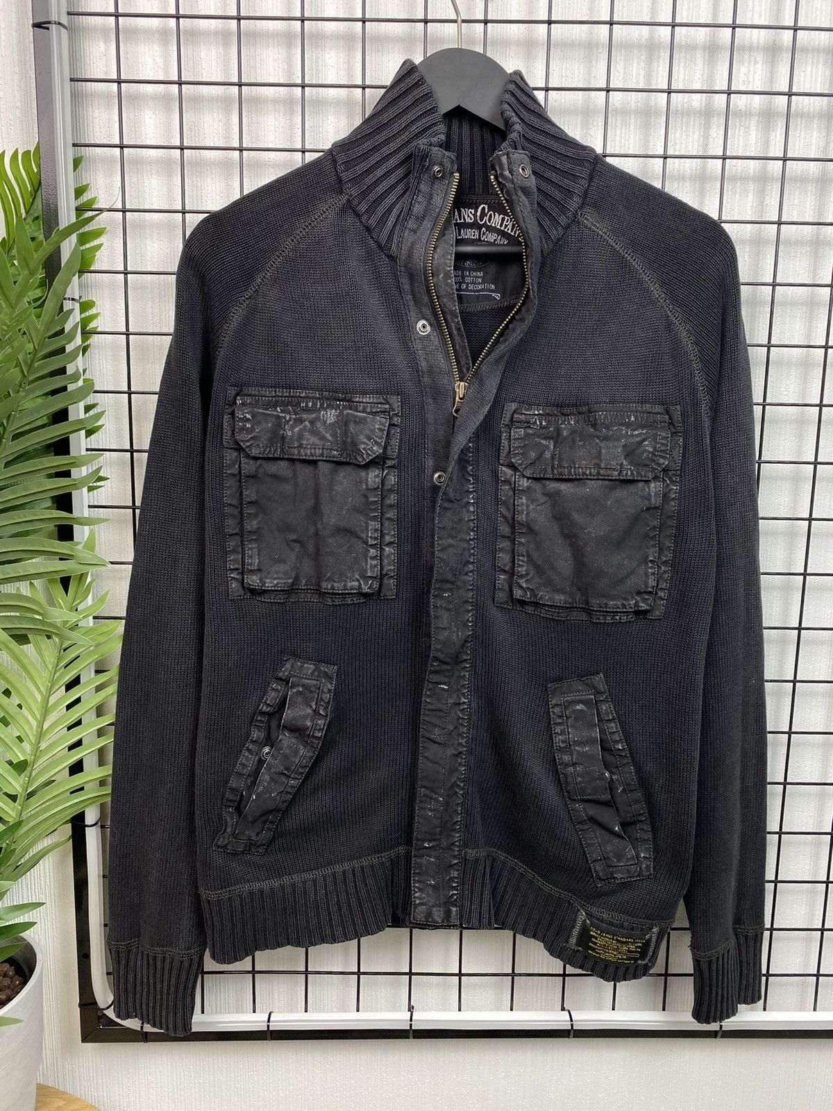 Lauren Ralph Lauren Polo Jeans Company Ralph Lauren Zip Knit Sweater Men Black S Size US S / EU 44-46 / 1 - 1 Thumbnail