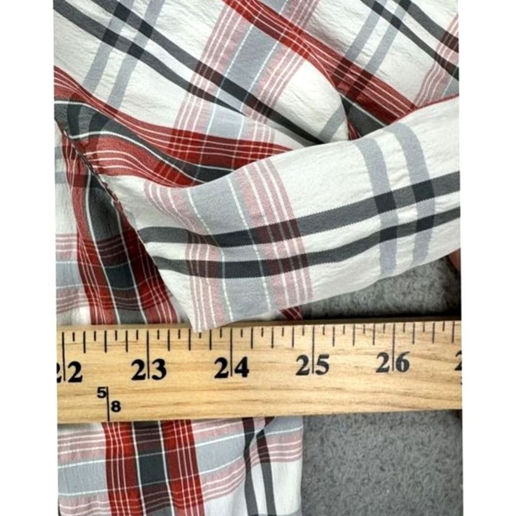Eddie Bauer Eddie Bauer Shirt Large Mens Red Plaid Short Sleeve Button-Up Travel Size US L / EU 52-54 / 3 - 6 Thumbnail