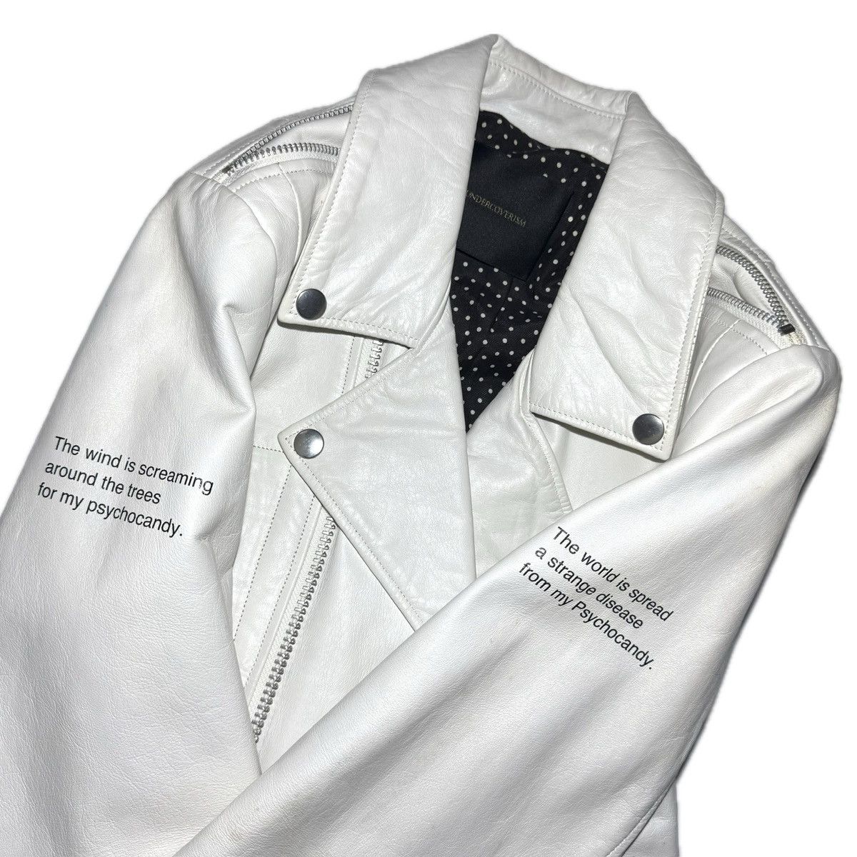 Undercover Undercover SS14 *1/1* PSYCHOCANDY leather rider jacket Size US S / EU 44-46 / 1 - 4 Thumbnail