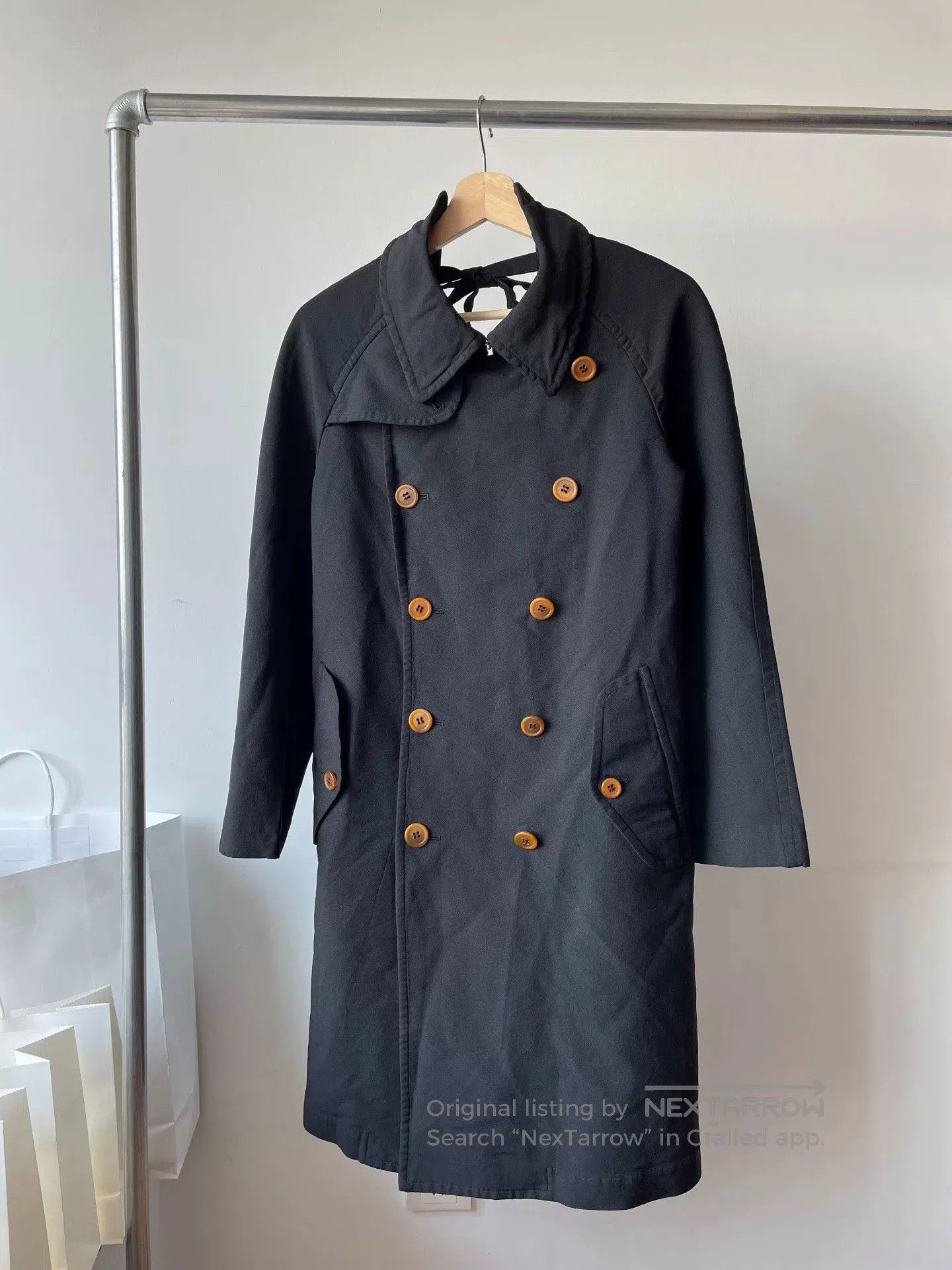 Comme des Garcons Comme des Garçons Backless Strap Trench Coat. Size S / US 4 / IT 40 - 1 Thumbnail