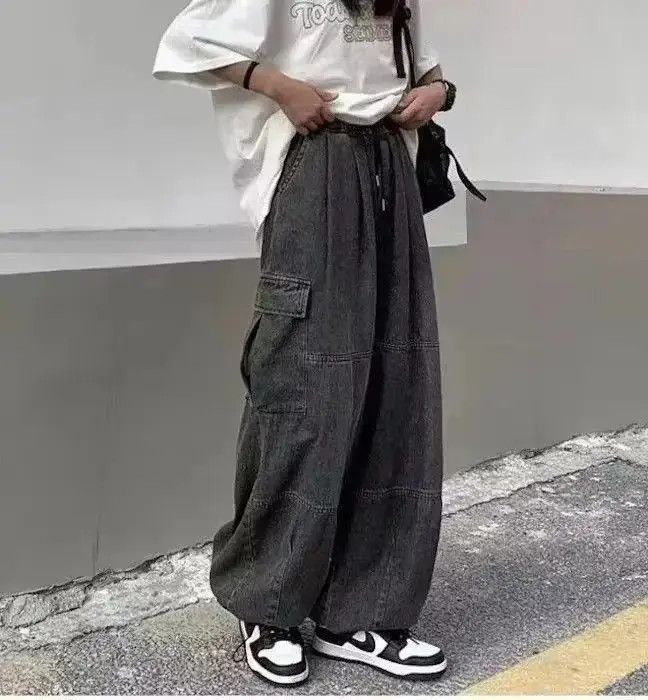 Japanese Brand Baggy Cargo Pants Size US 32 / EU 48 - 4 Thumbnail