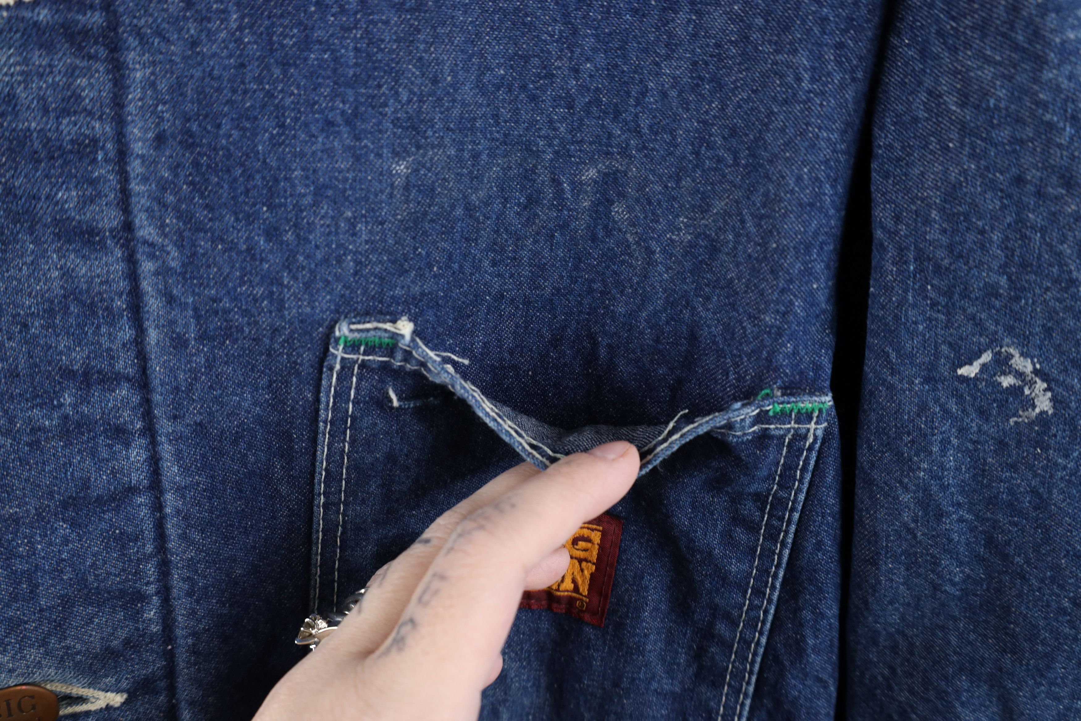 Vintage Vintage 70s Big Ben Lined Denim Chore Barn Jacket USA Size US XXL / EU 58 / 5 - 8 Thumbnail
