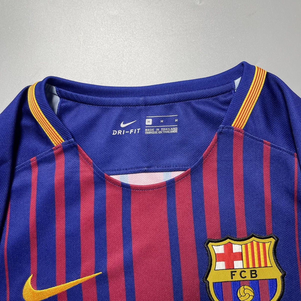 Nike BARCELONA NIKE 2017/2018 FOOTBALL HOME JERSEY #10 MESSI Size US M / EU 48-50 / 2 - 5 Thumbnail