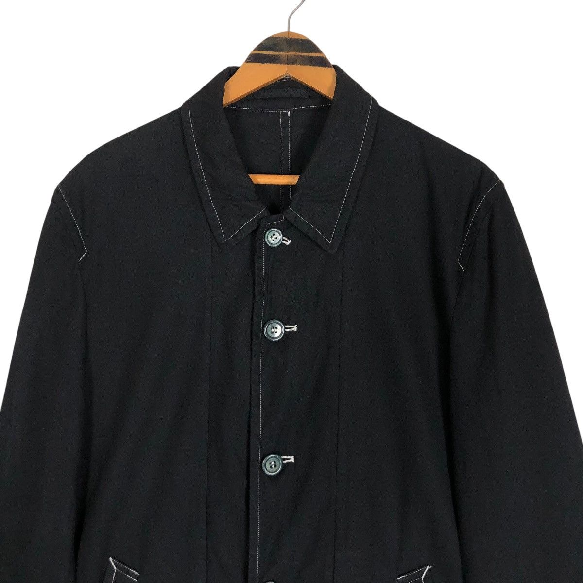 Comme des Garcons Homme Comme Des Garcons Homme S/S 1998 Rope Stitching Car Coat Size US M / EU 48-50 / 2 - 9 Thumbnail