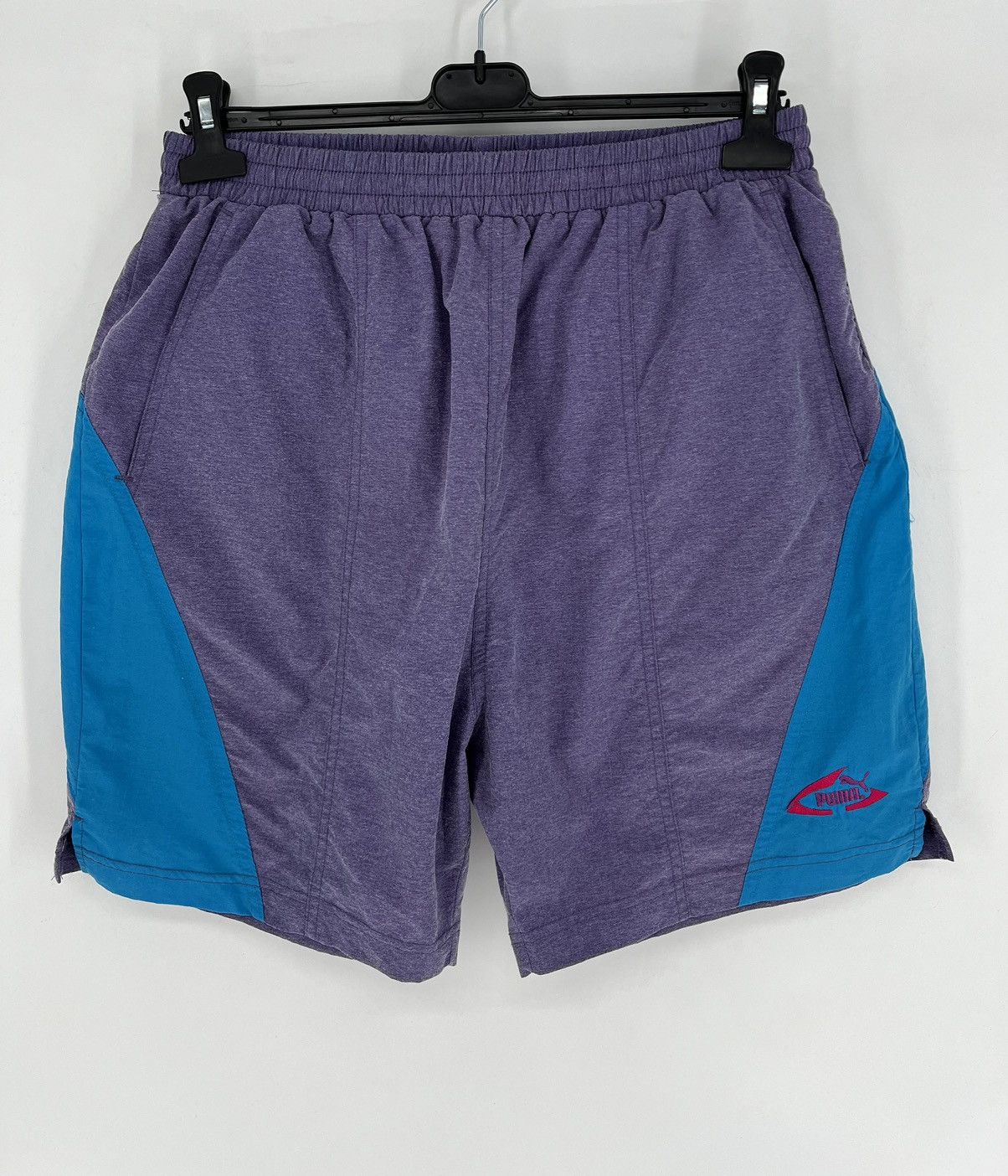 Puma × Vintage Vintage 90s Puma Mini Logo Shorts Streetwear Style Y2K nylo Size US 36 / EU 52 - 1 Thumbnail
